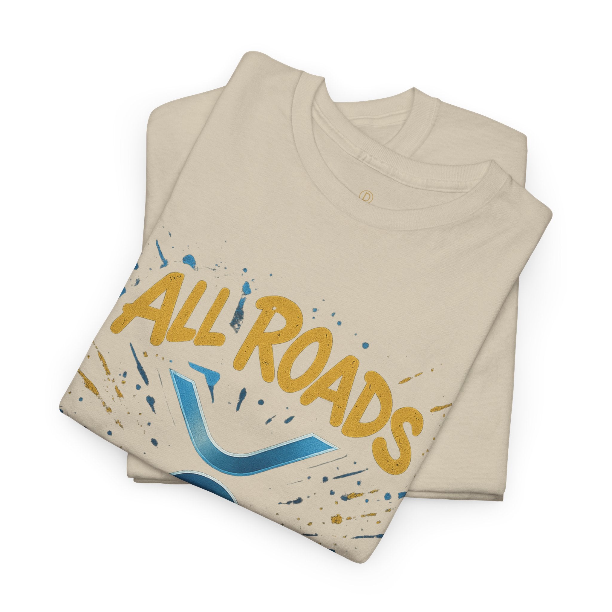 XRP Crypto Tee — "All Roads Lead to XRP" Casual Cryptocurrency Shirt
