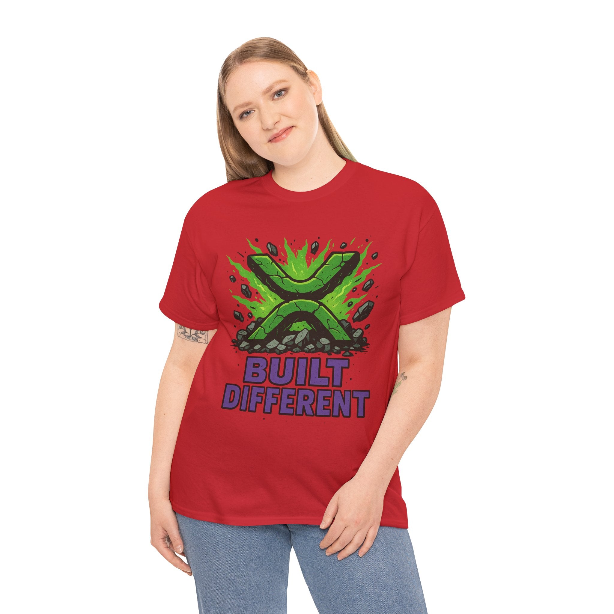 Built Different T-Shirt — Green Gamer Logo Tee