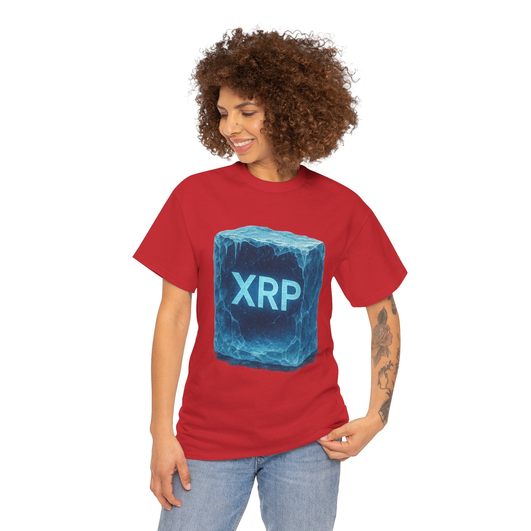 XRP Ice Block Tee — Crypto Ripple Logo T-Shirt