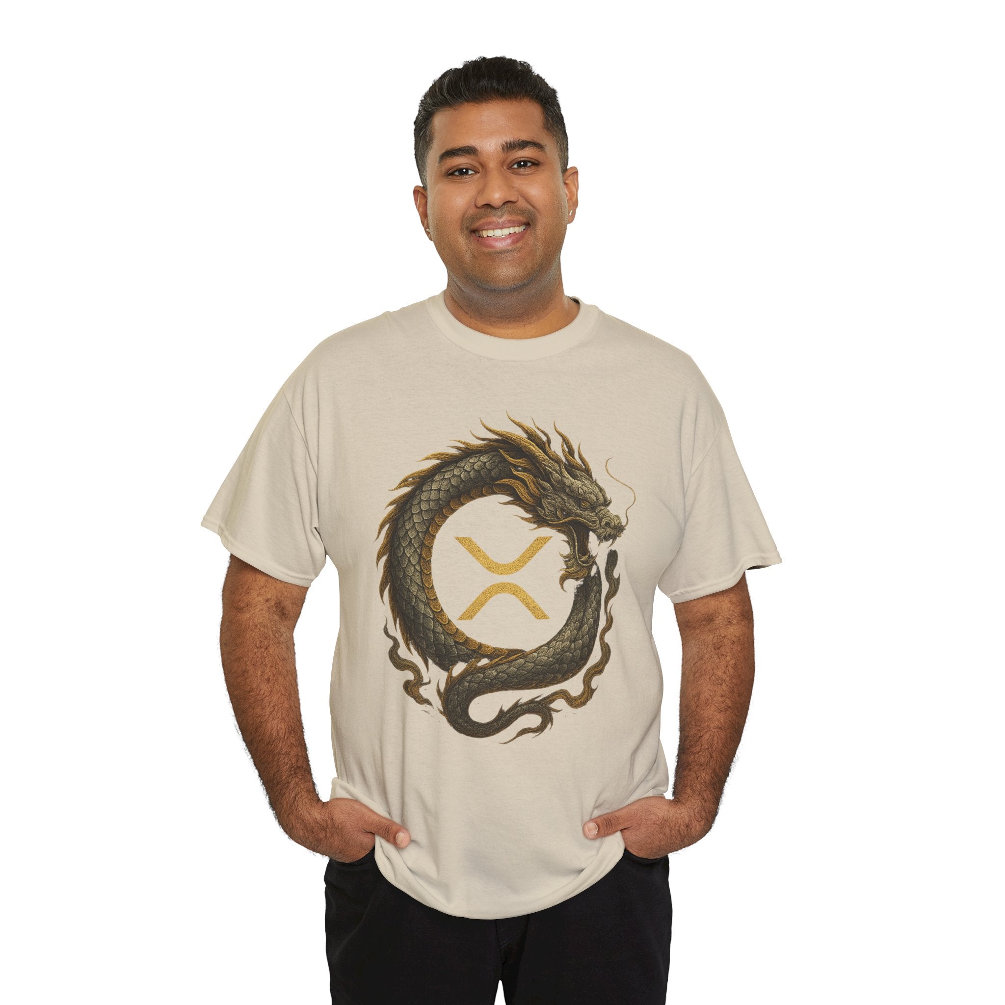 Dragon XRP Logo T-Shirt — Crypto XRP Circle Dragon Graphic Tee