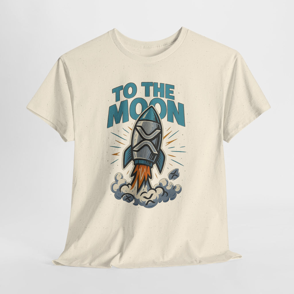 To The Moon Rocket T-Shirt — Space Graphic Tee for Crypto & Space Enthusiasts