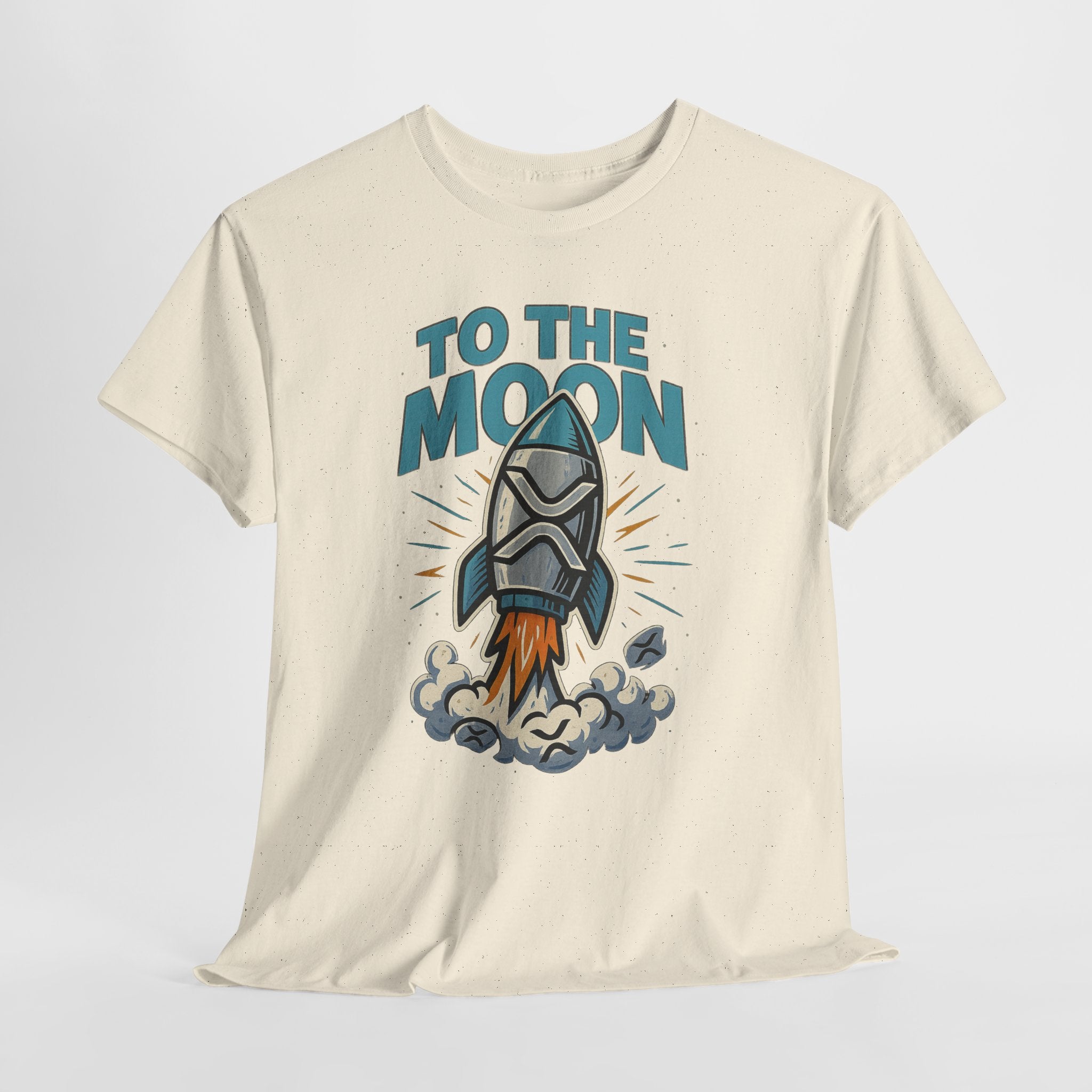 To The Moon Rocket T-Shirt — Space Graphic Tee for Crypto & Space Enthusiasts
