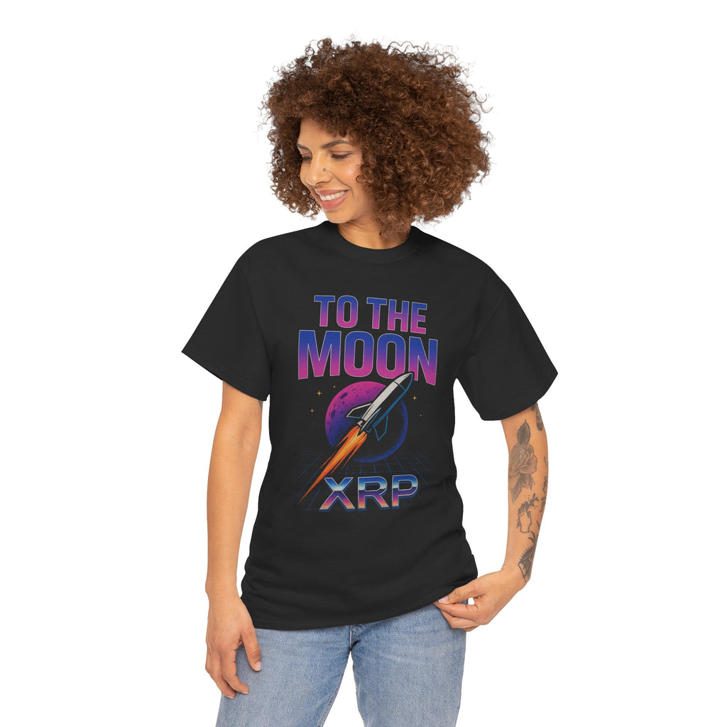XRP 'To The Moon' T-Shirt — Crypto Investor Rocket Tee