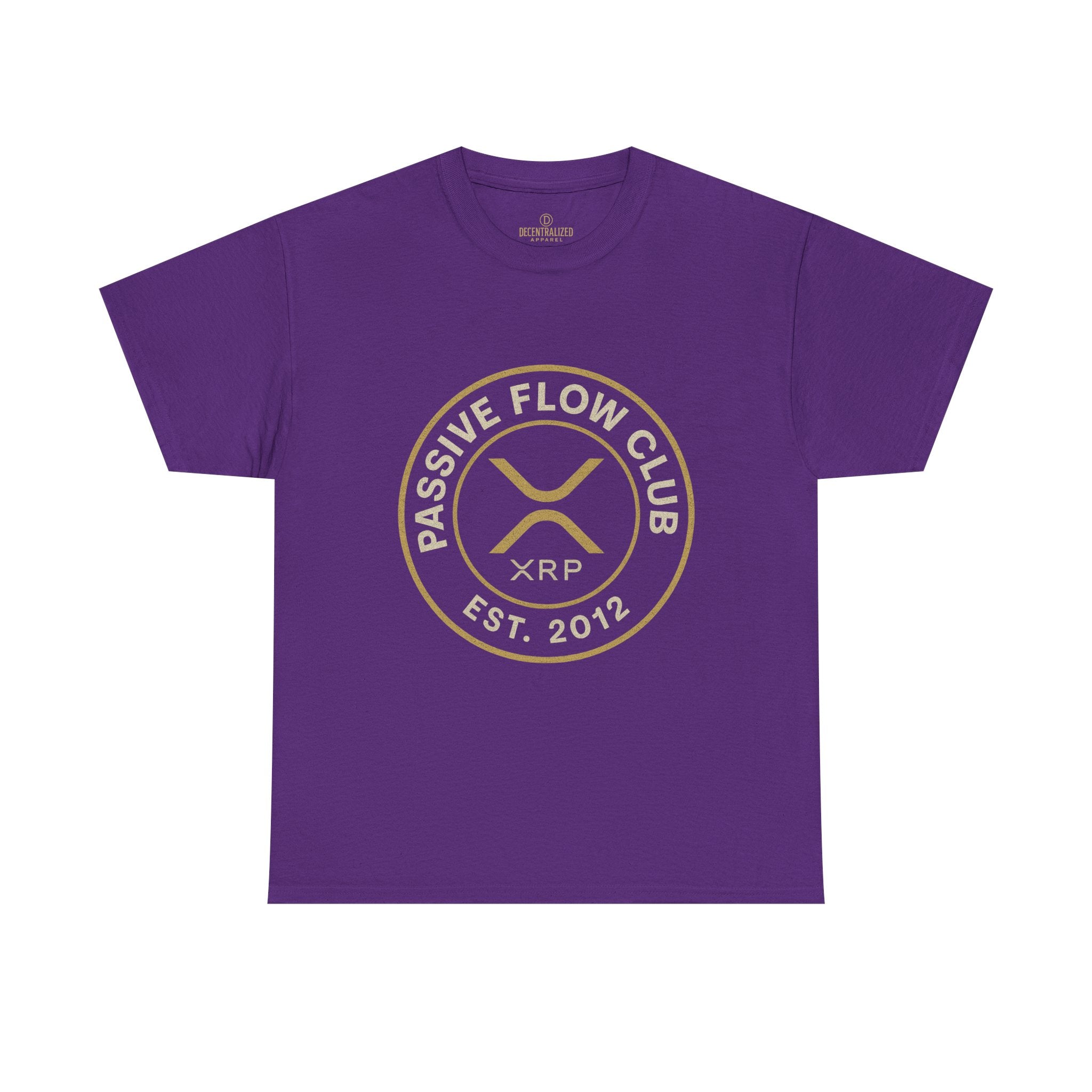XRP Passive Flow Club T‑Shirt — Crypto Logo Tee (Est. 2012)