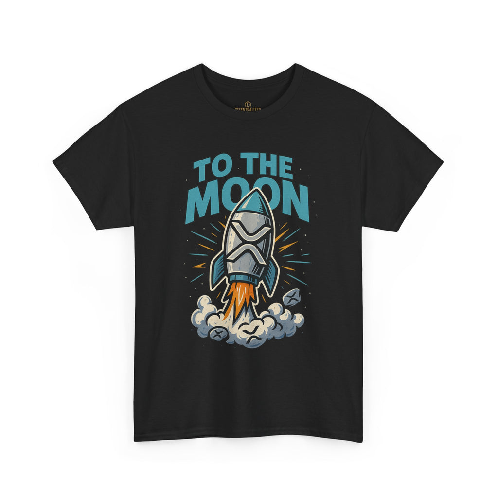 To The Moon Rocket T-Shirt — Space Graphic Tee for Crypto & Space Enthusiasts