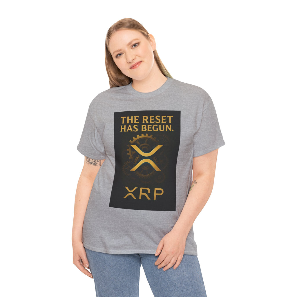 XRP Crypto Tee — "The Reset Has Begun" Bitcoin Alternative Shirt