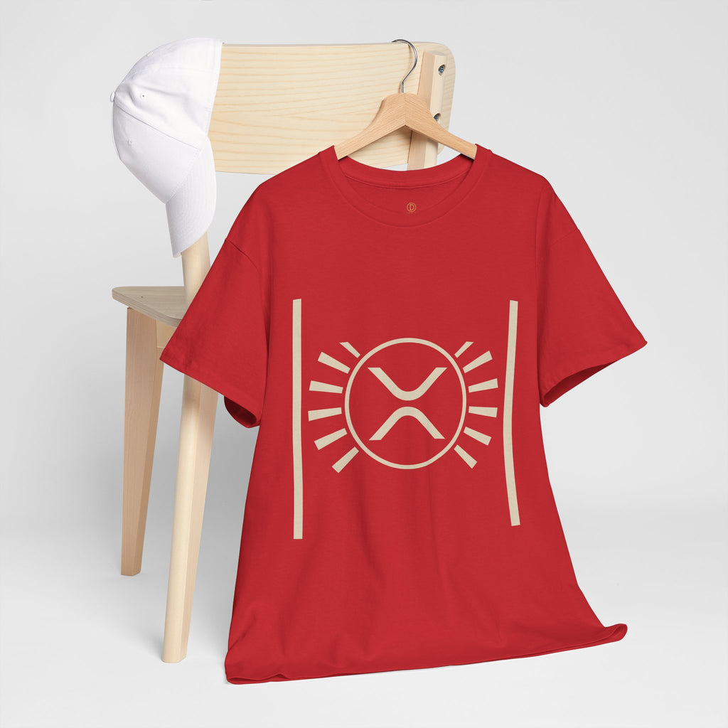 XRP Sun Logo T‑Shirt — Minimal Crypto Ripple Tee