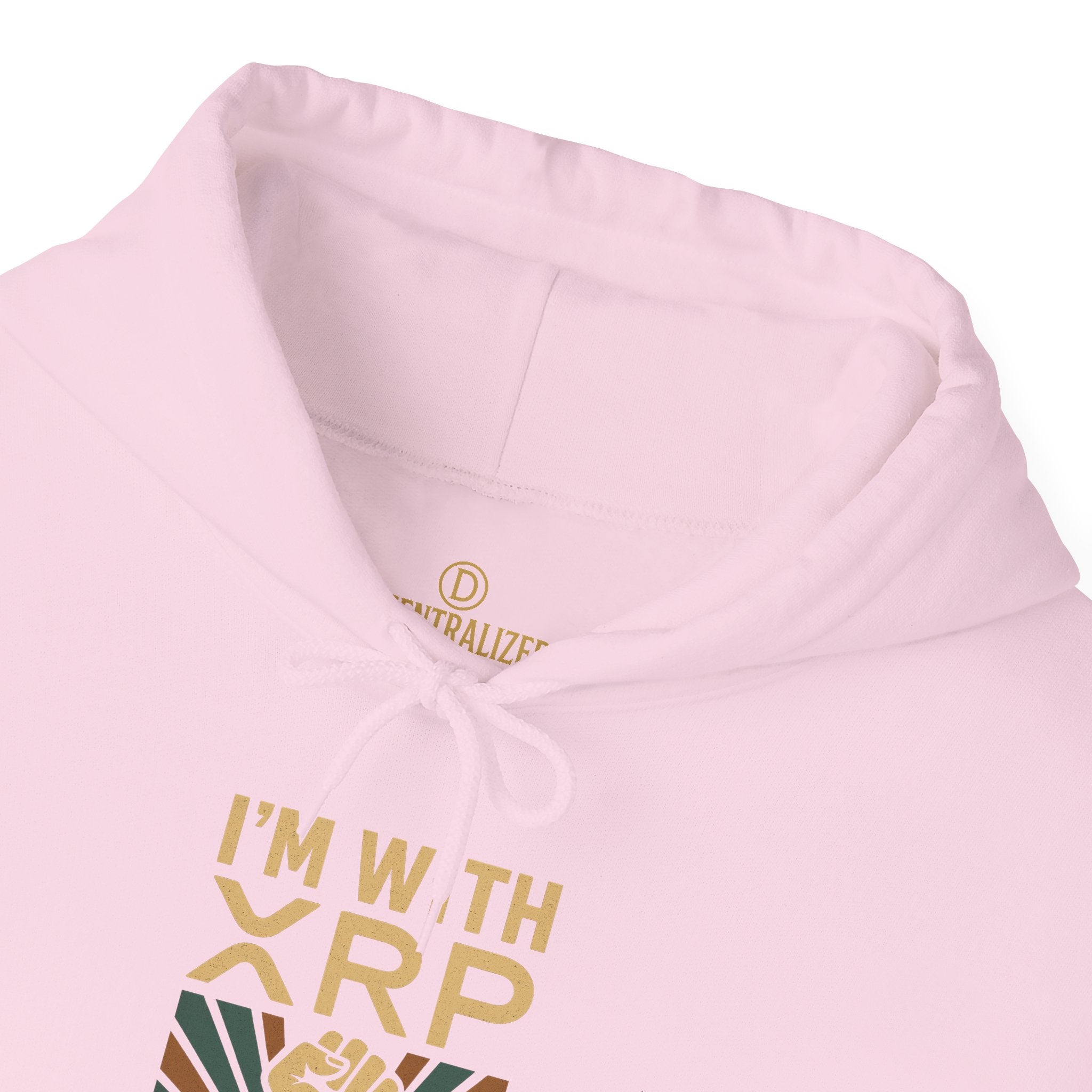 Hoodie — "I'm With XRP" Retro Crypto Graphic Hoodie