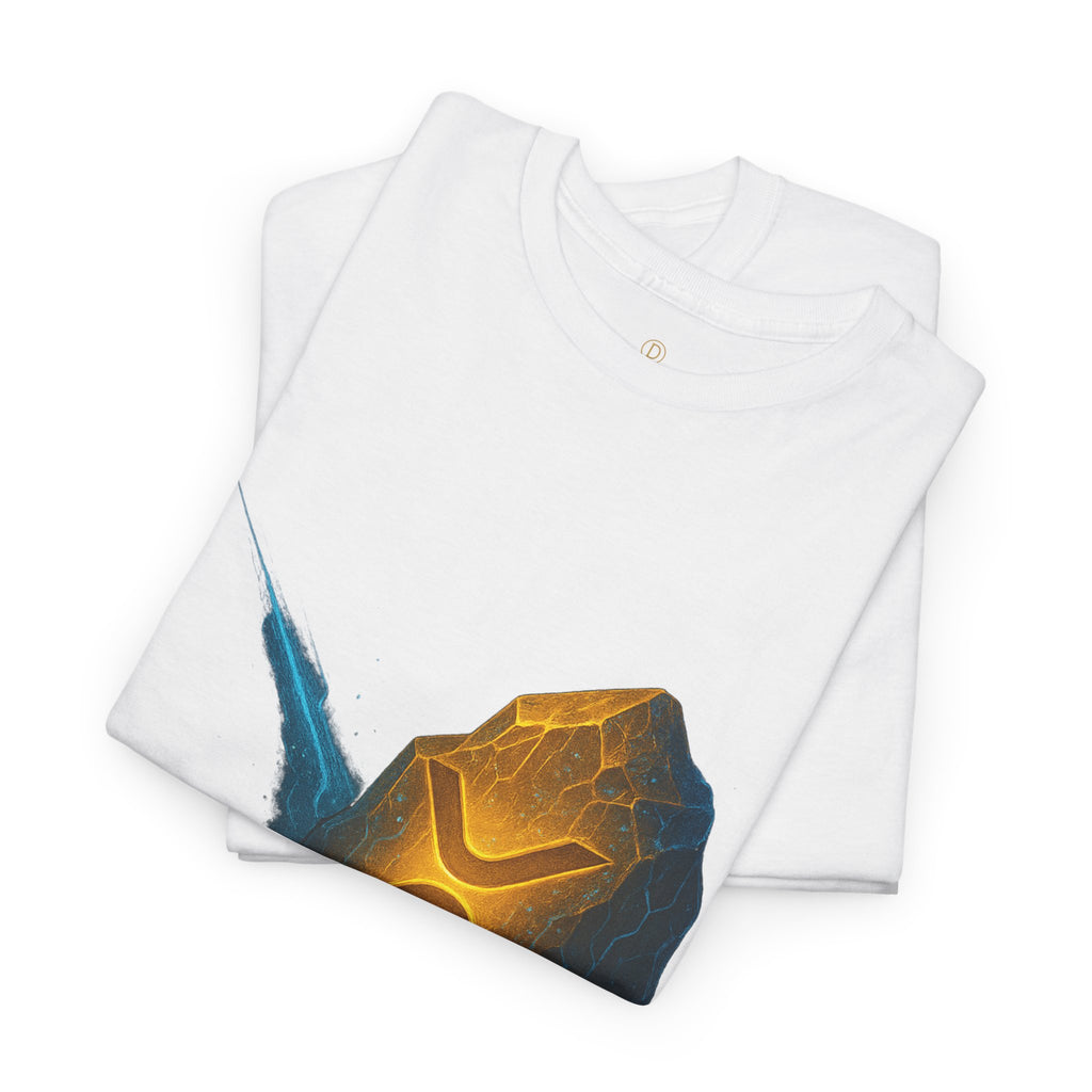 Rune Stone Graphic Tee — Glowing Mystic Rock T-Shirt