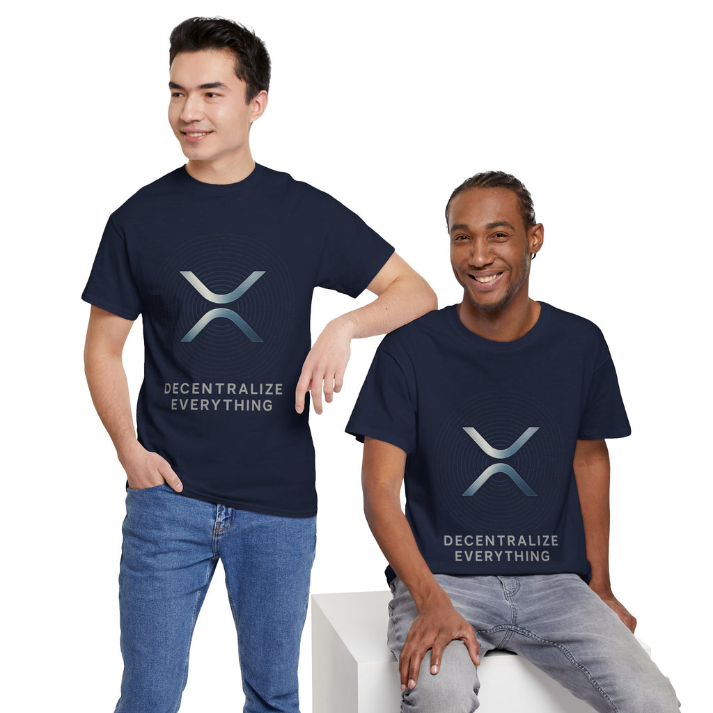 XRP 'Decentralize Everything' Tee - Crypto Logo T-Shirt