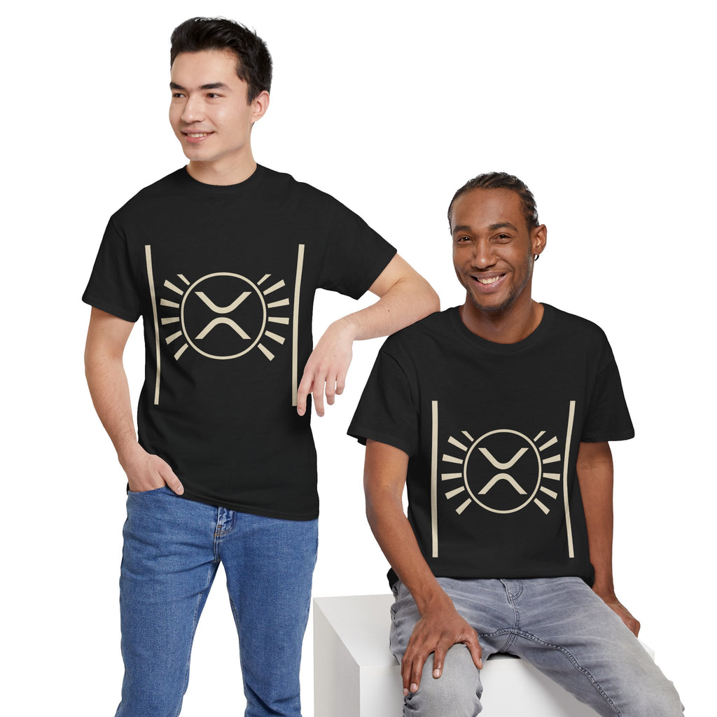 XRP Sun Logo T‑Shirt — Minimal Crypto Ripple Tee