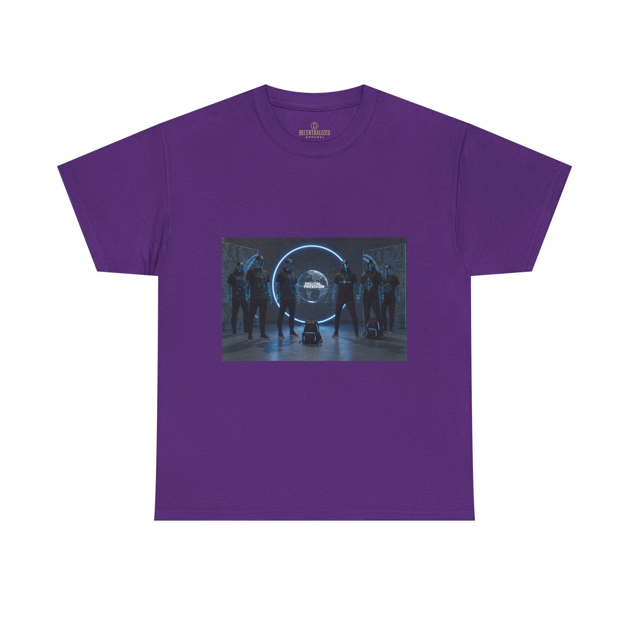 Sci‑Fi Portal Graphic Tee — Futuristic Neon Crew T-Shirt