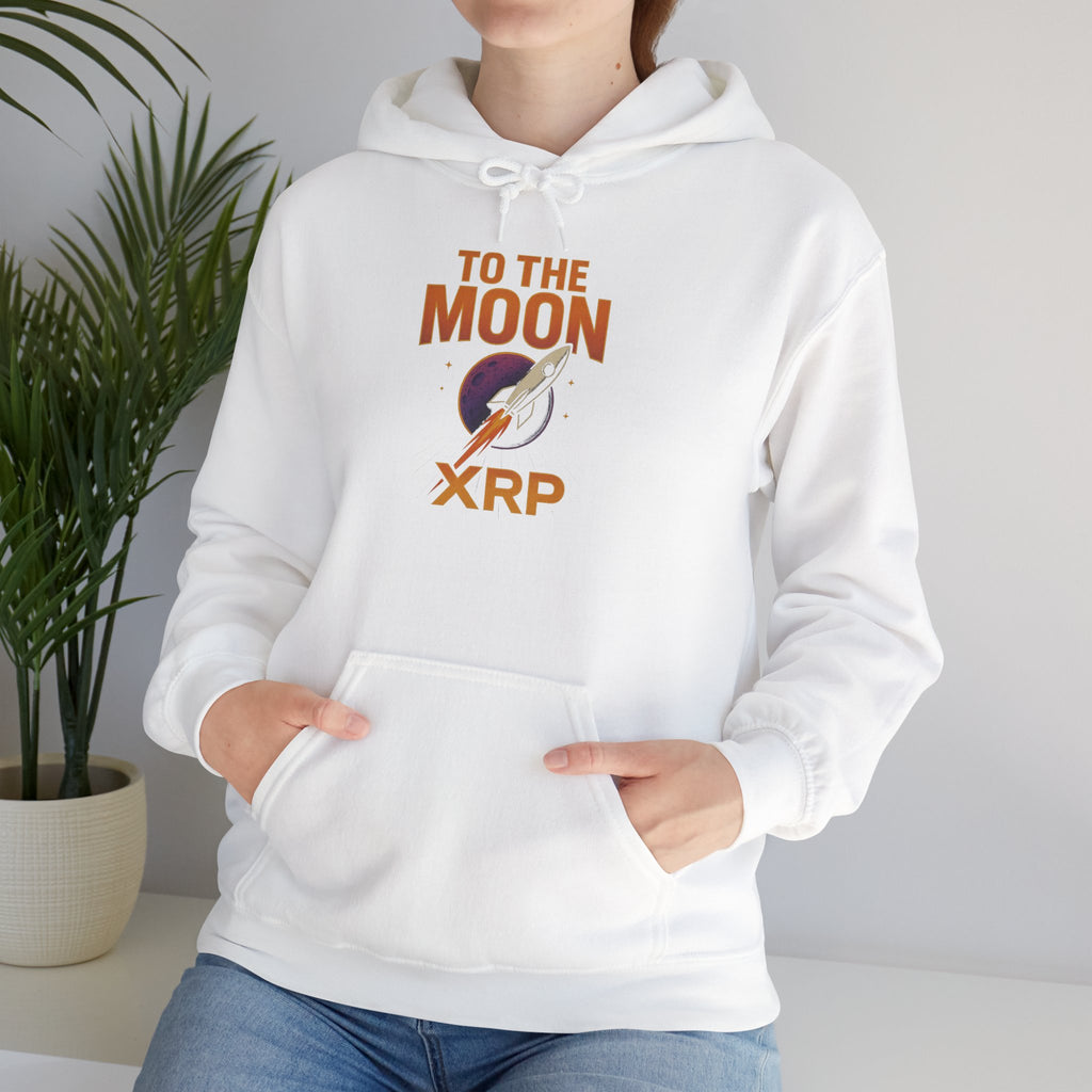 XRP To The Moon Hoodie — Crypto Investor Graphic Sweatshirt