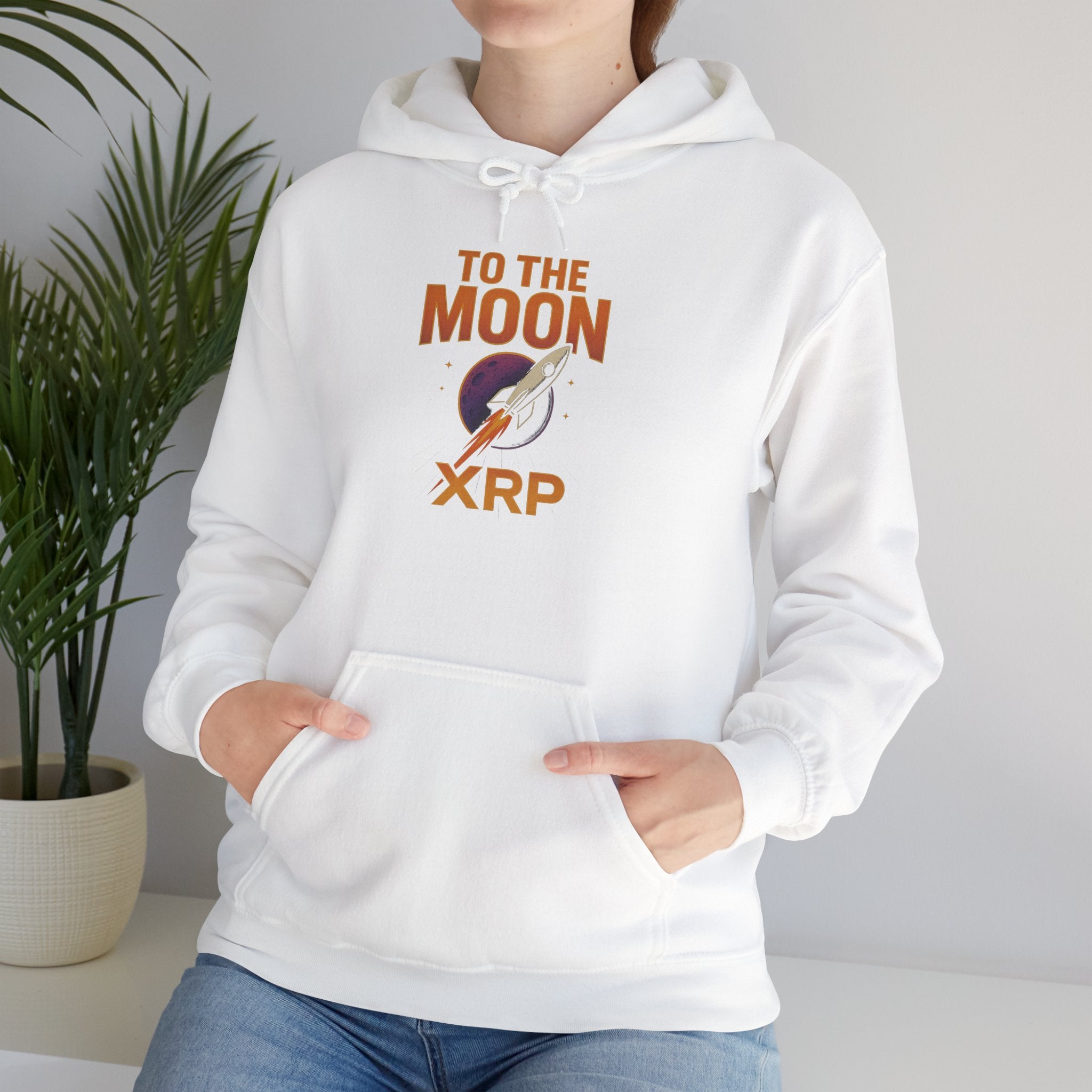 XRP To The Moon Hoodie — Crypto Investor Graphic Sweatshirt