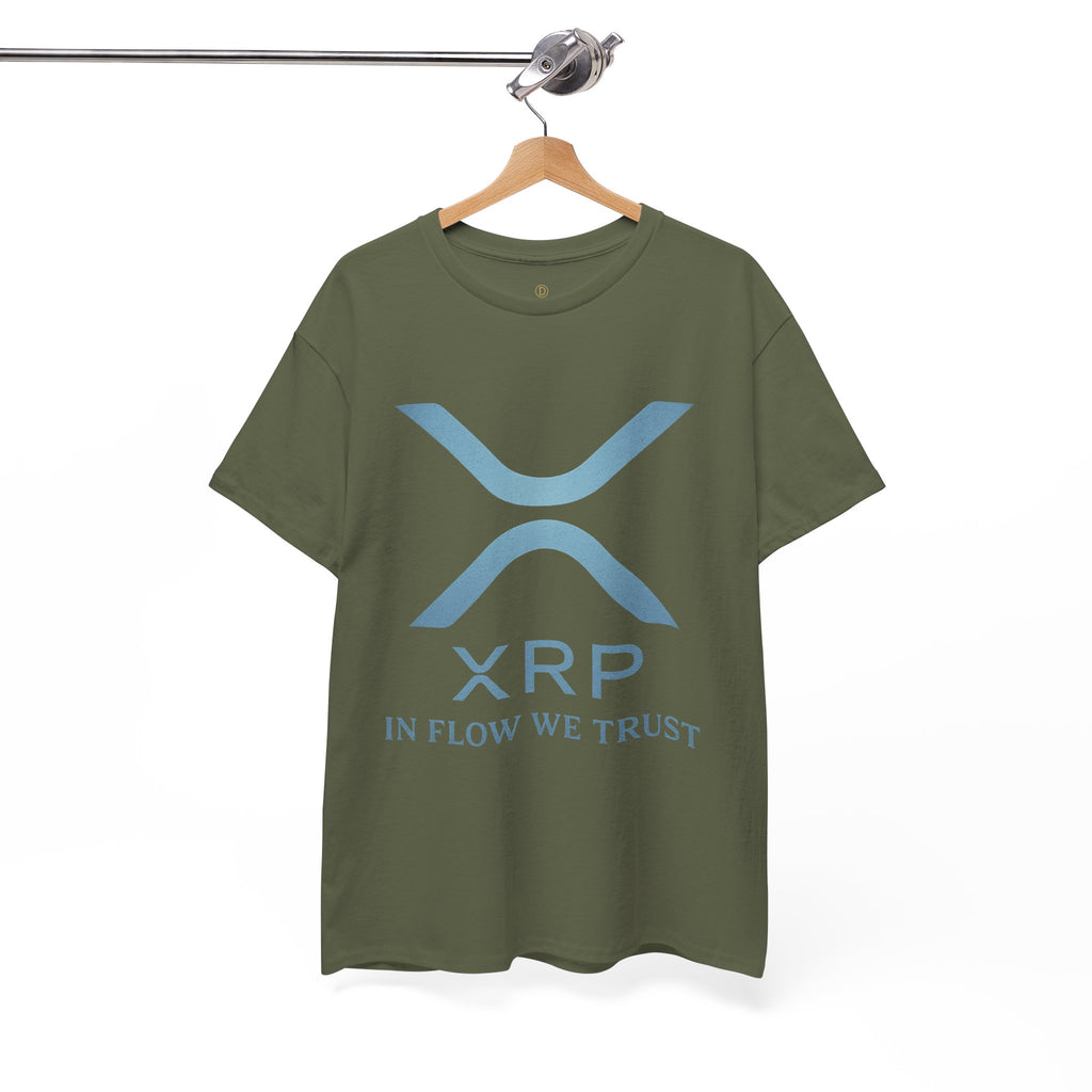 XRP Crypto Tee — "In Flow We Trust" Ripple Logo T-Shirt