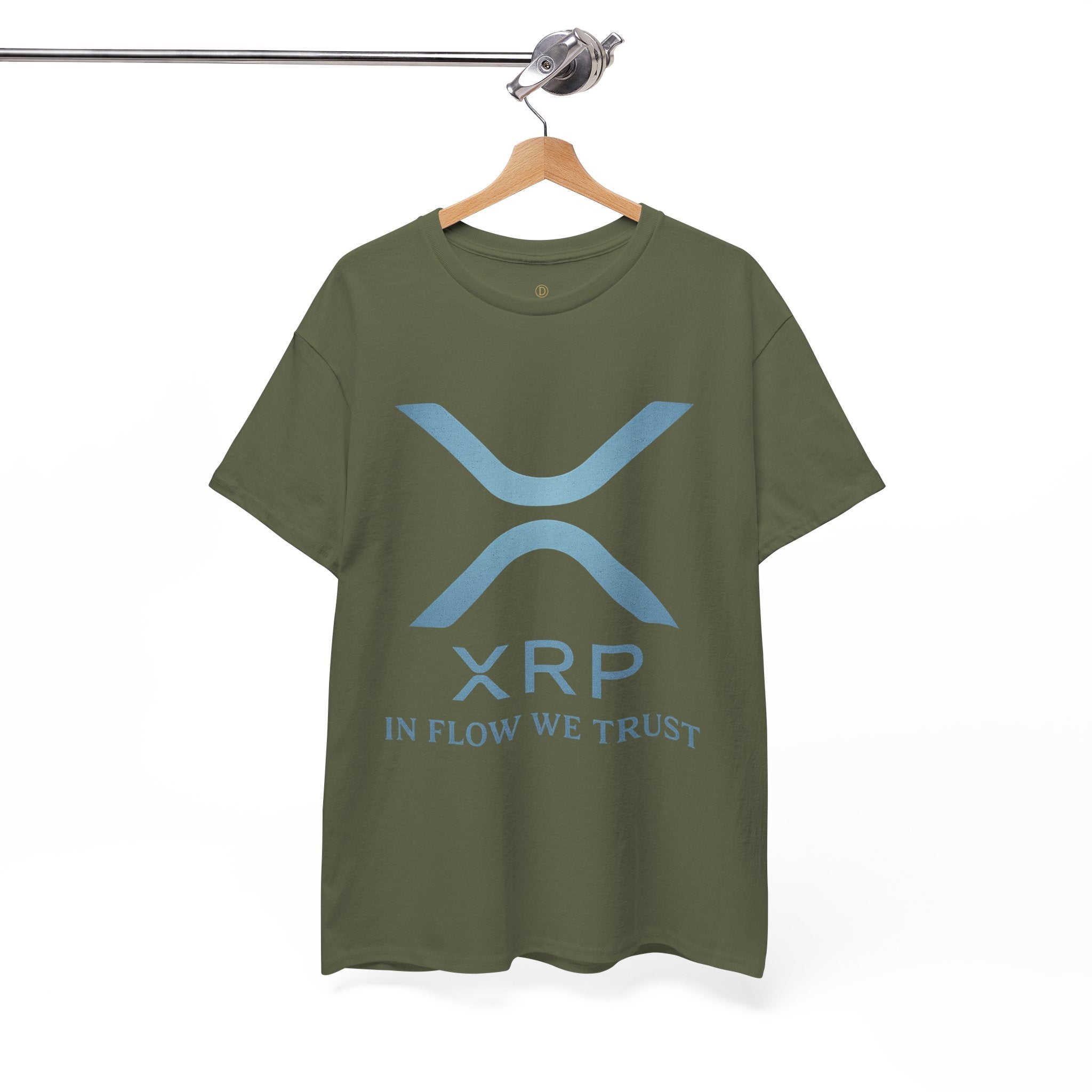 XRP Crypto Tee — "In Flow We Trust" Ripple Logo T-Shirt