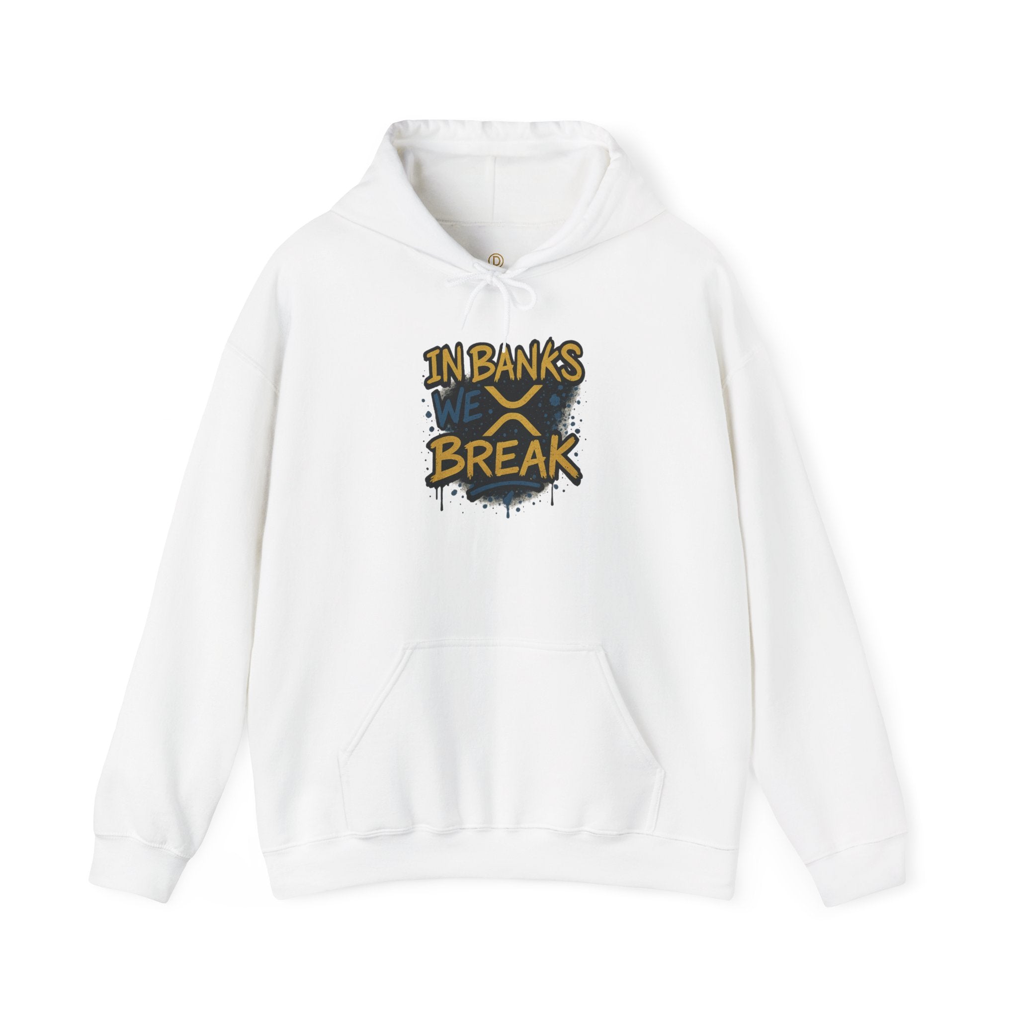 In Banks We Break Hoodie — Streetwear Graffiti Hoodie for Urban Style