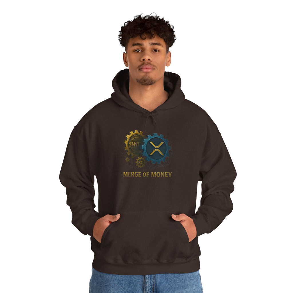 Merge of Money Hoodie — Financial Gears Graphic Pullover