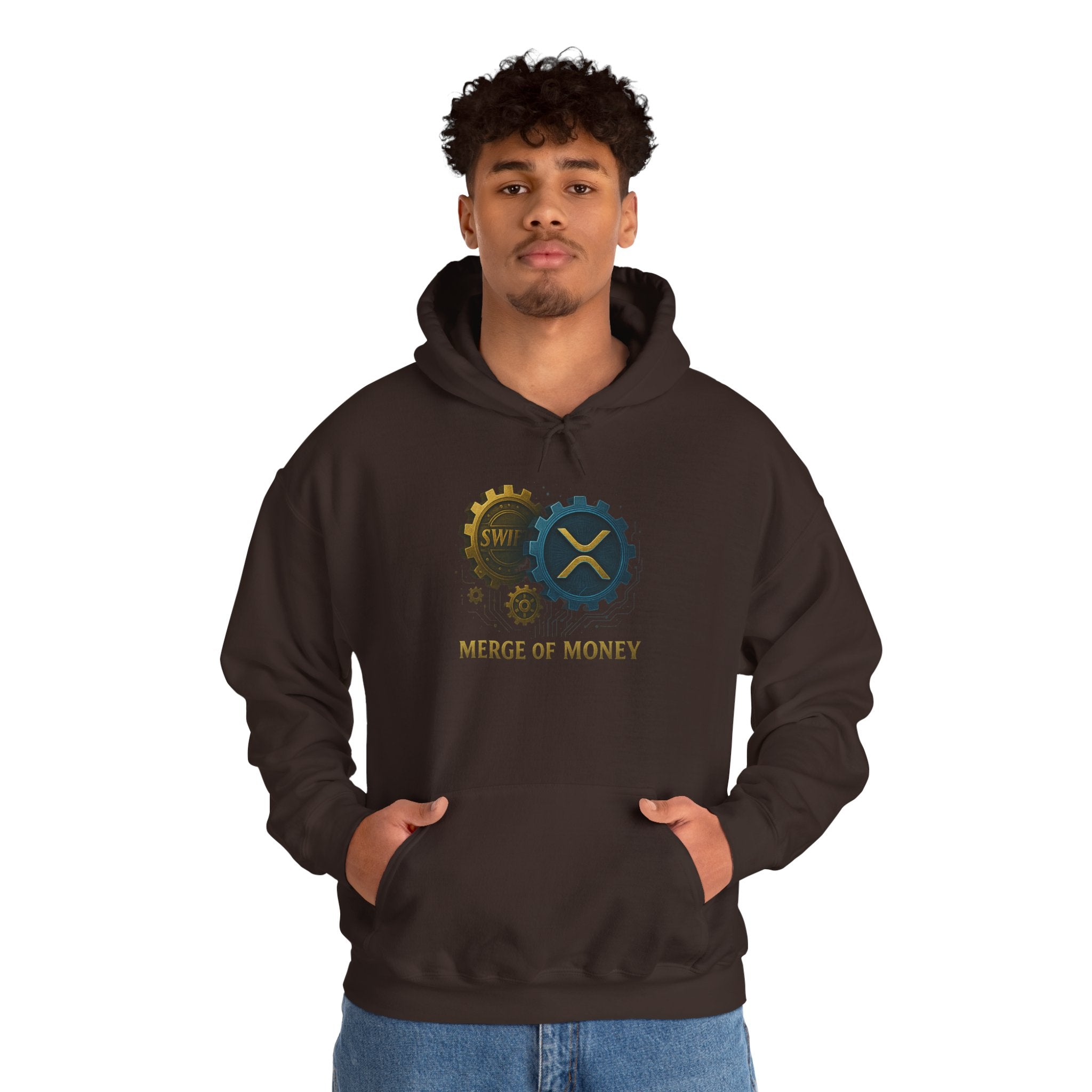 Merge of Money Hoodie — Financial Gears Graphic Pullover