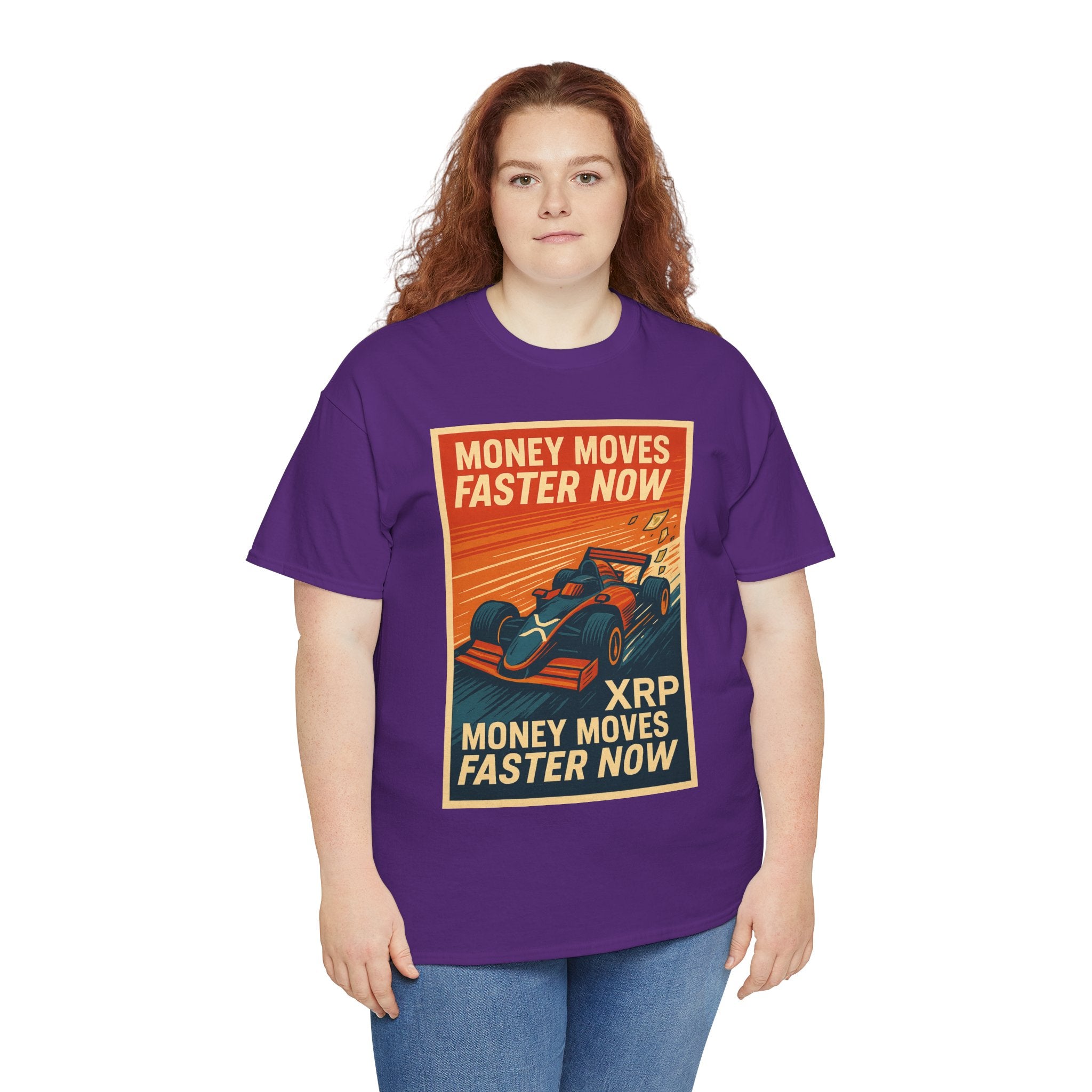 XRP 'Money Moves Faster Now' Racing Tee — Crypto Enthusiast T-Shirt