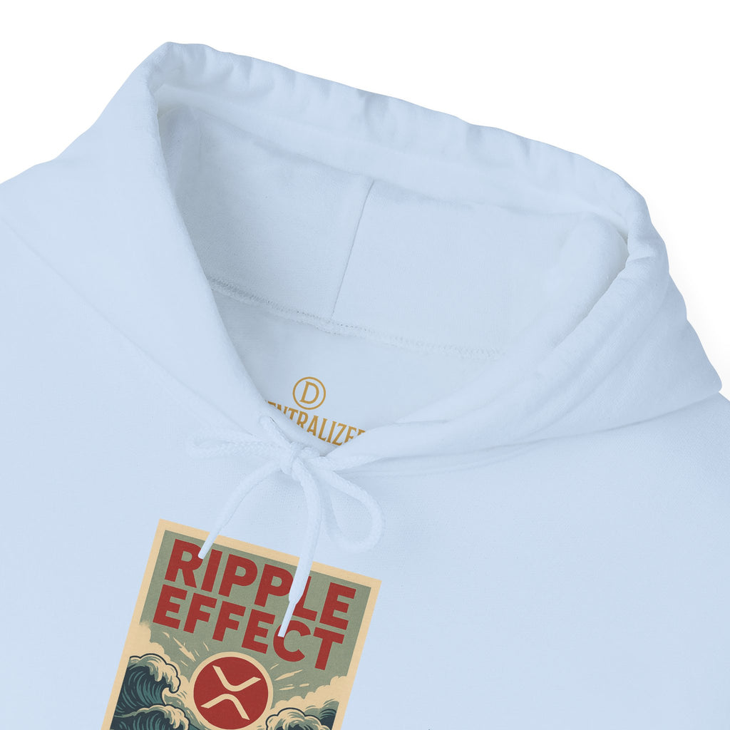 Ripple Effect Hoodie – Vintage Ocean Wave Graphic Hooded Sweatshirt