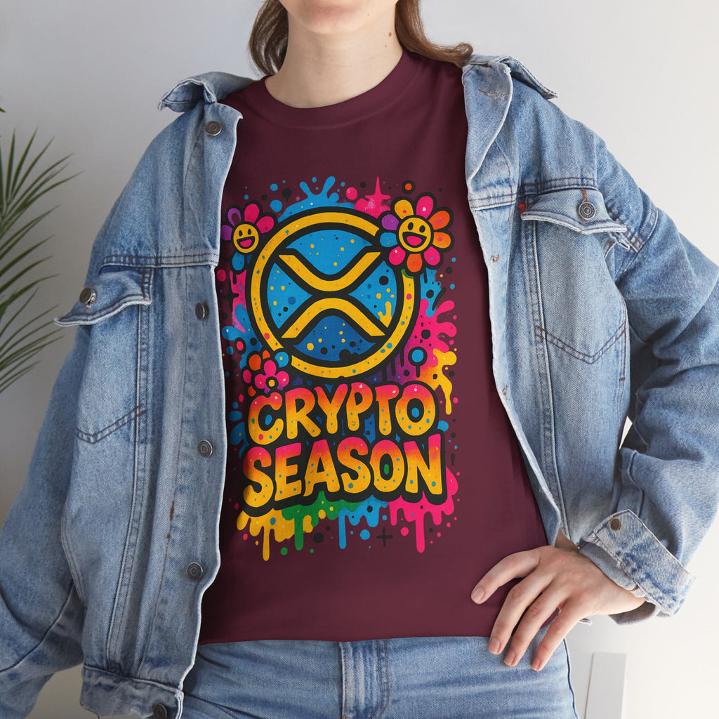 Crypto Season T-Shirt — Colorful Ripple XRP Logo Tee