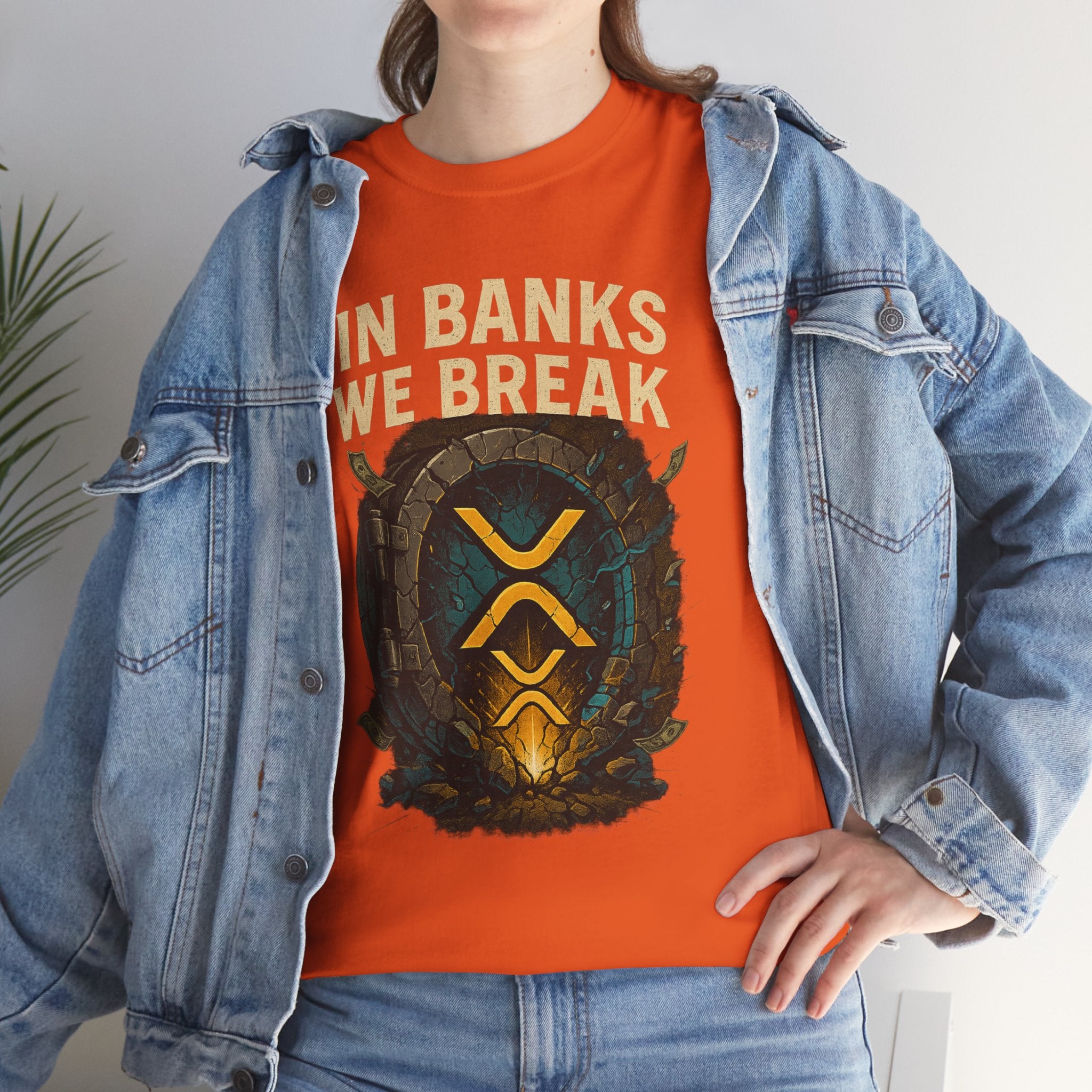 In Banks We Break XRP Crypto Graphic Tee