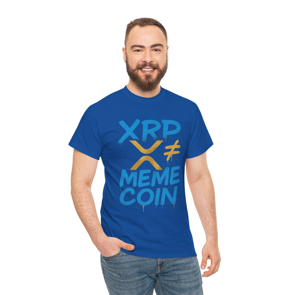 XRP ≠ Meme Coin T‑Shirt — Crypto Advocate Graphic Tee