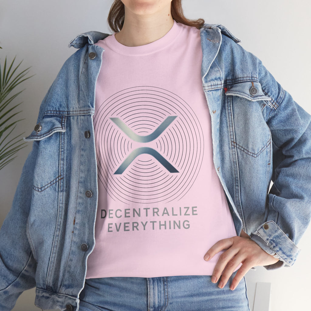 XRP 'Decentralize Everything' Tee - Crypto Logo T-Shirt