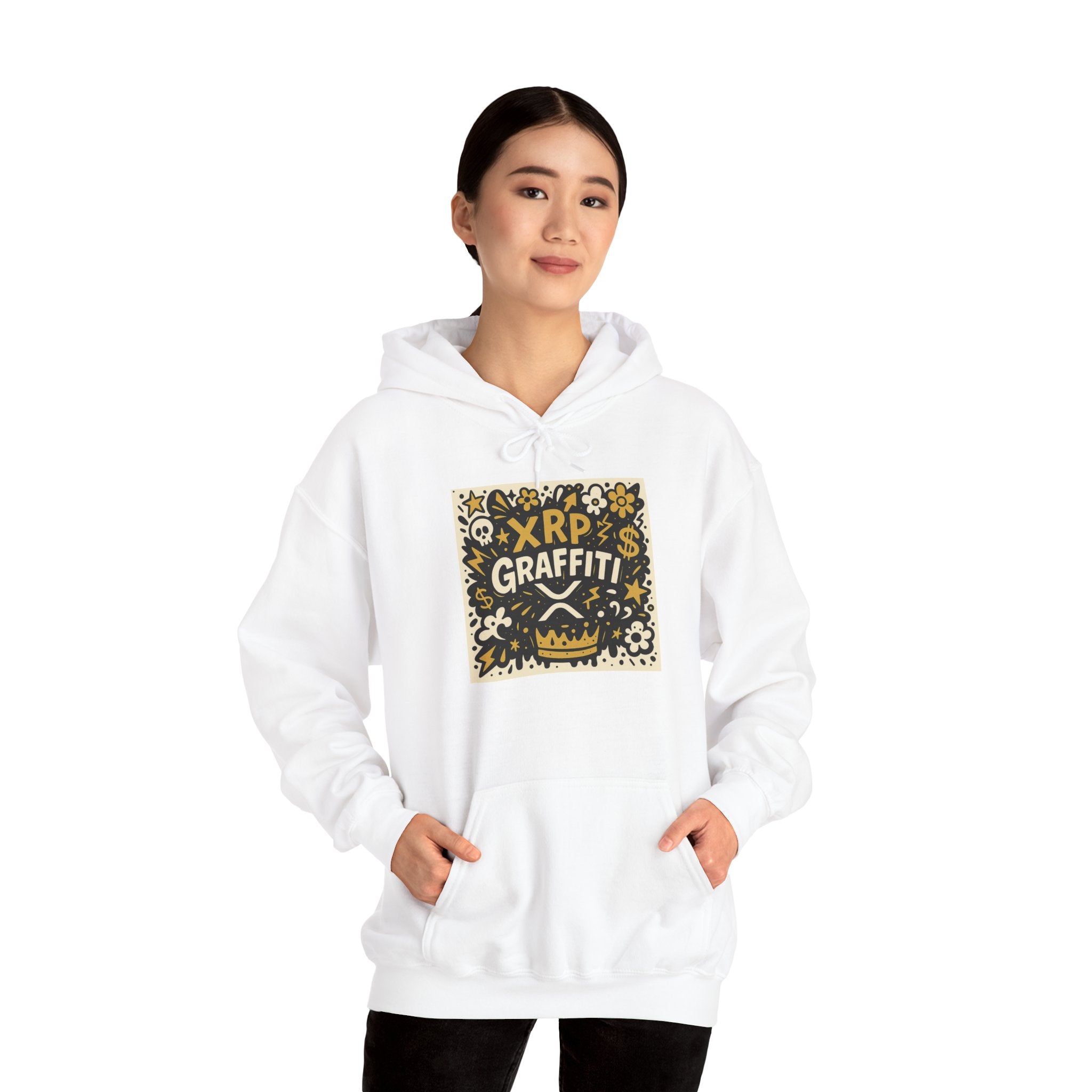 XRP Graffiti Hoodie – Street Art Crypto Sweatshirt