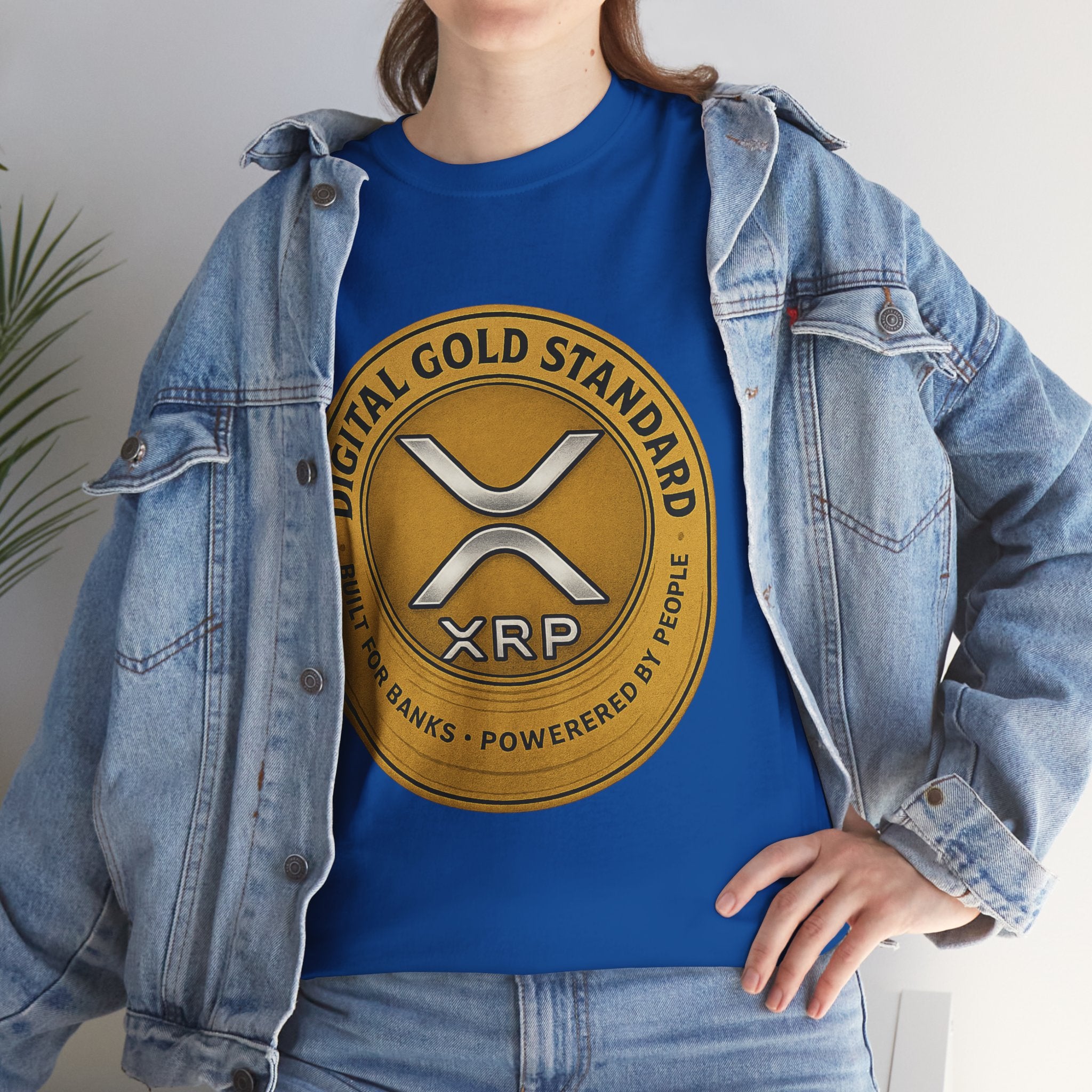 XRP Digital Gold Tee – Cryptocurrency Logo Shirt
