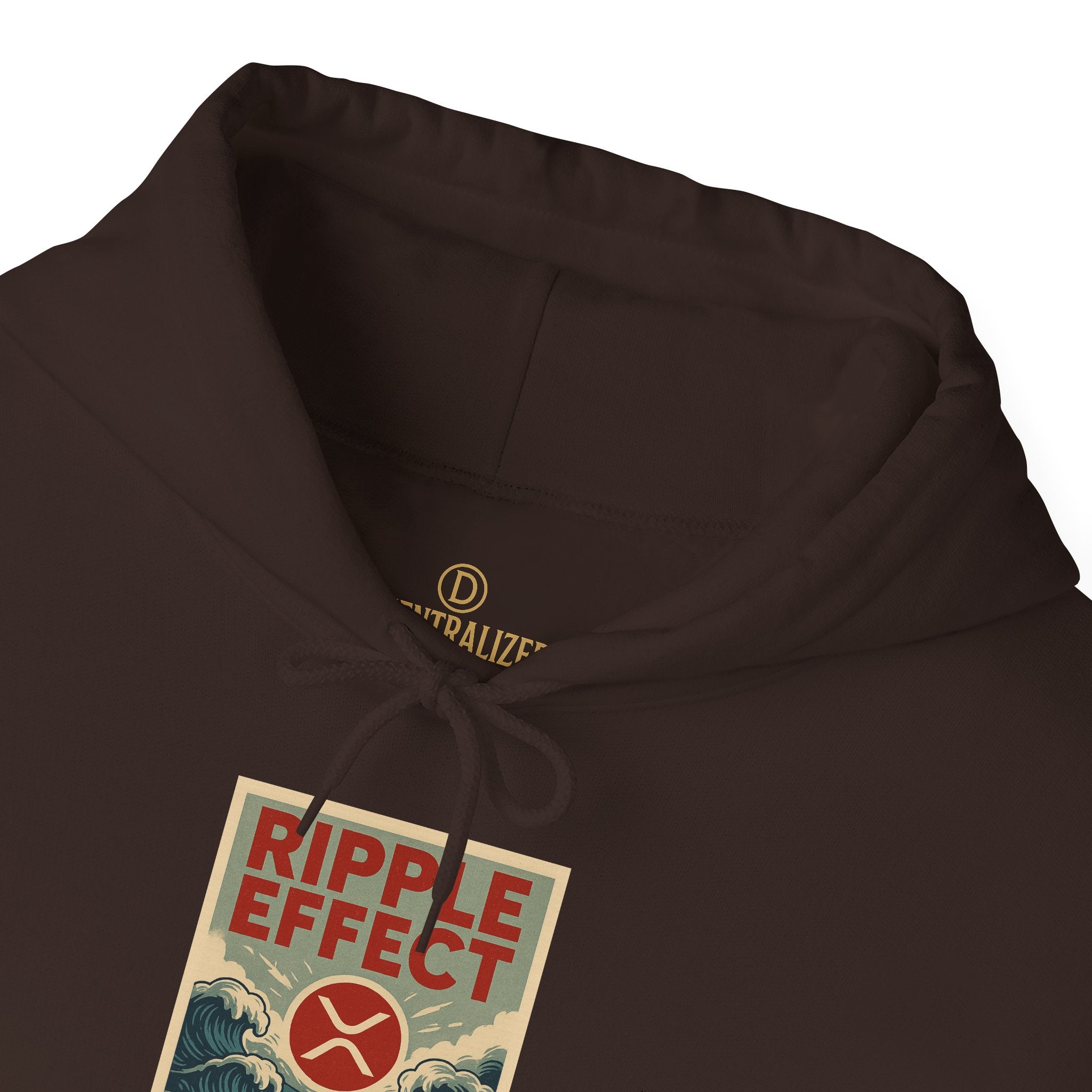 Ripple Effect Hoodie – Vintage Ocean Wave Graphic Hooded Sweatshirt