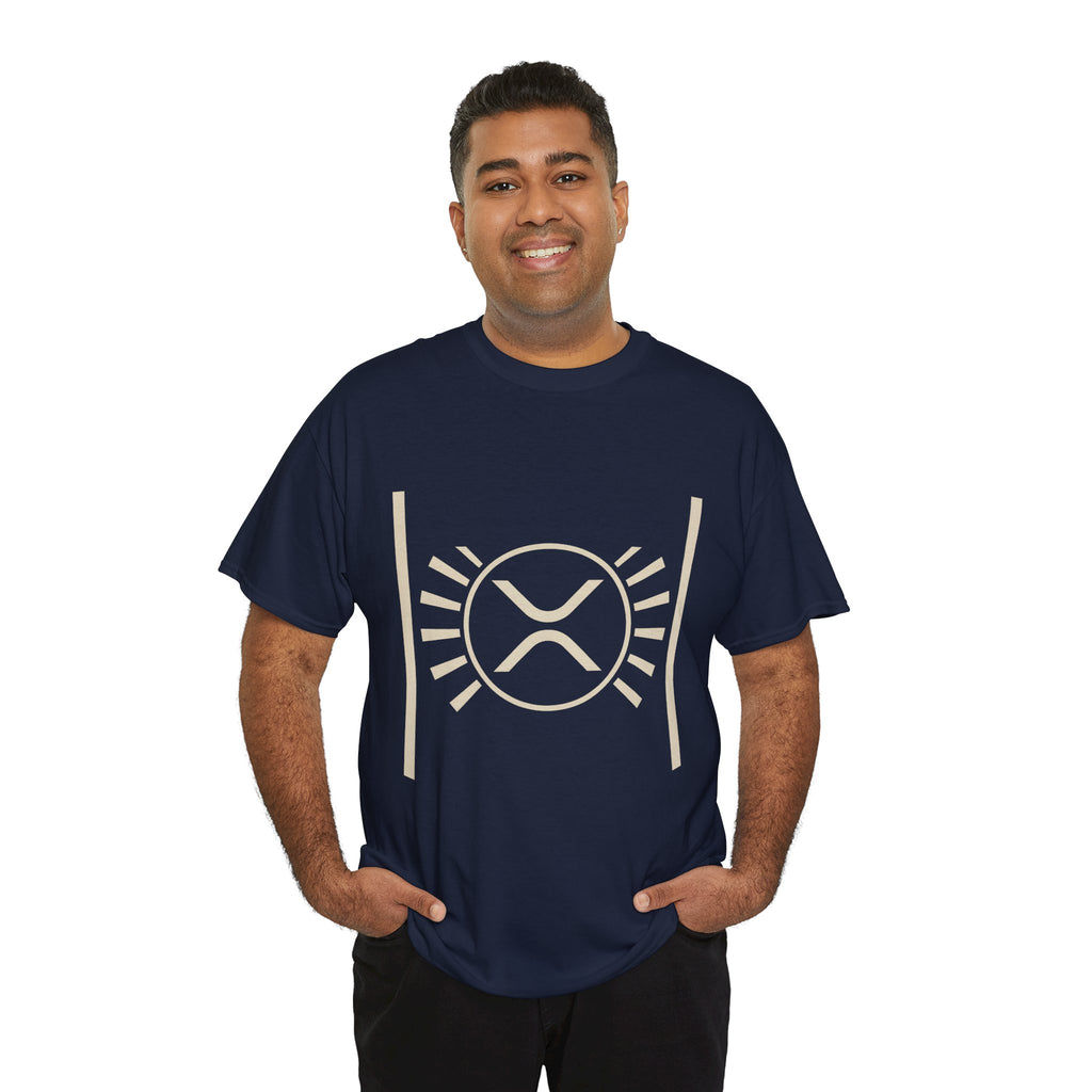 XRP Sun Logo T‑Shirt — Minimal Crypto Ripple Tee