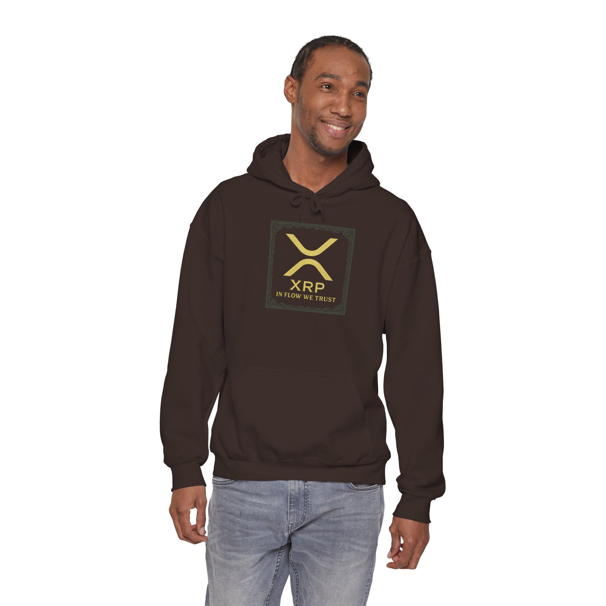 XRP Logo Hoodie – Gold Cryptocurrency Sweatshirt