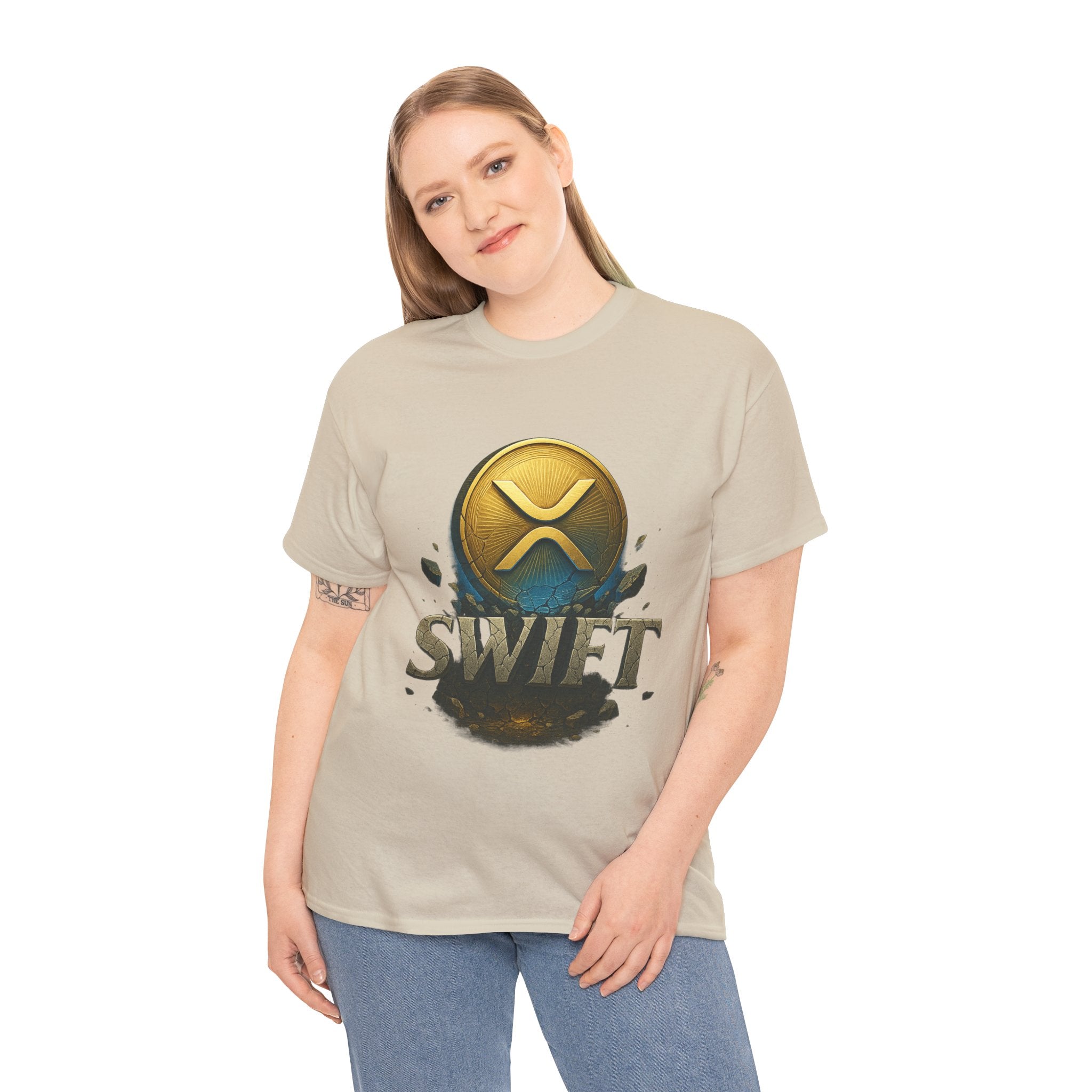 XRP Swift Cryptocurrency T‑Shirt — Ripple Coin Logo Graphic Tee