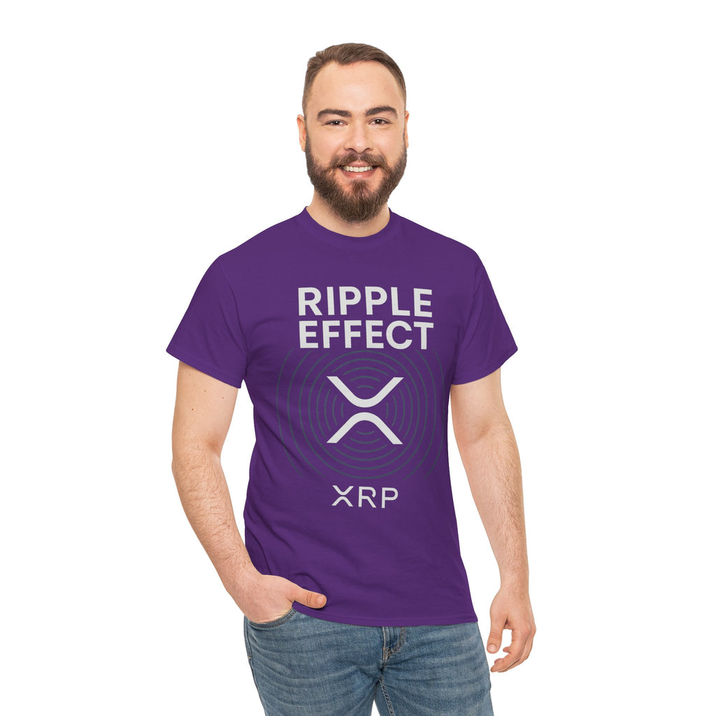 Ripple Effect XRP Tee — Minimal Cryptocurrency Logo T-Shirt
