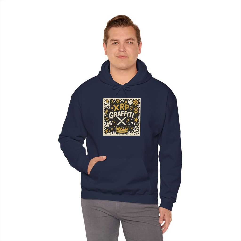 XRP Graffiti Hoodie – Street Art Crypto Sweatshirt