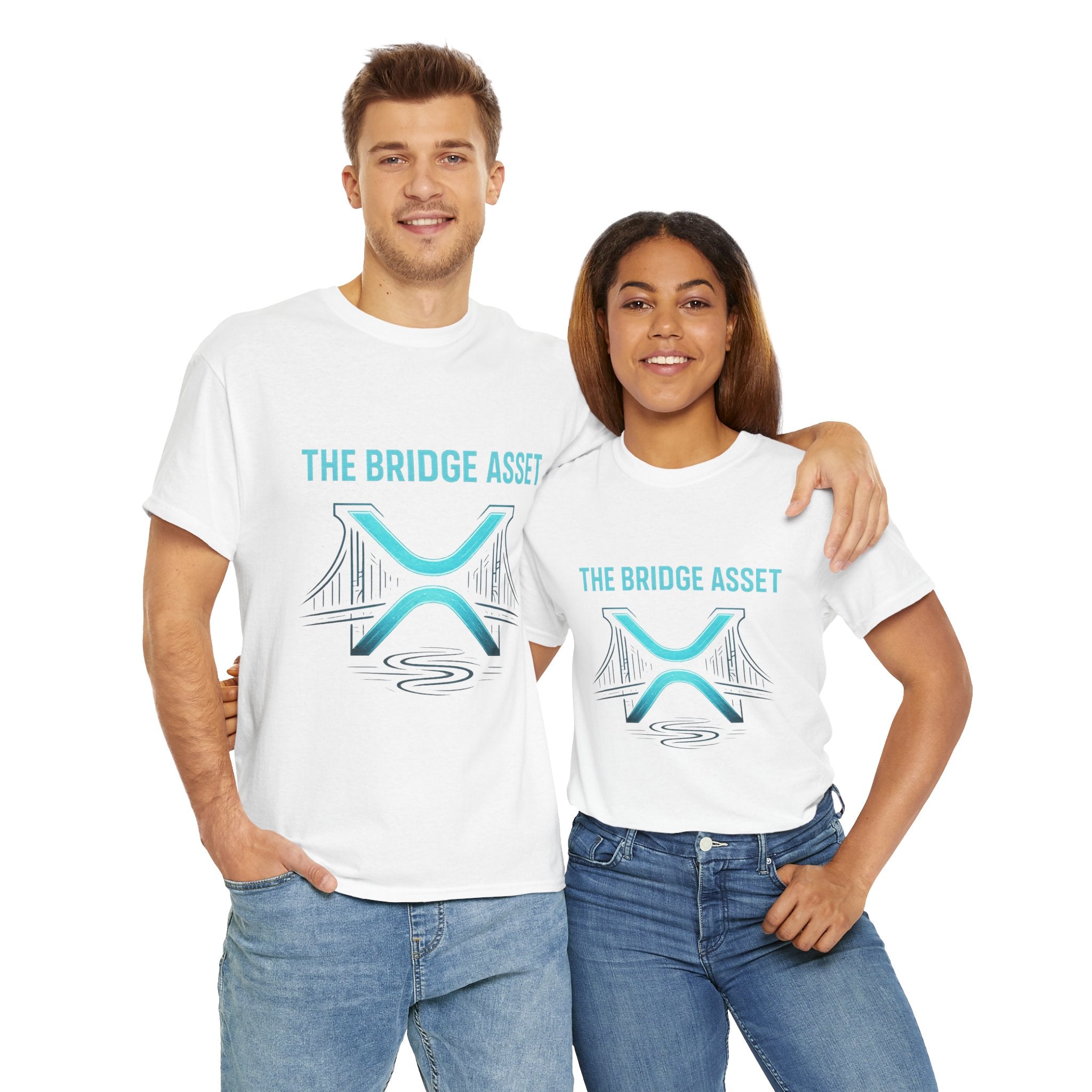 XRP 'The Bridge Asset' Graphic Tee — Crypto Ripple Logo Shirt