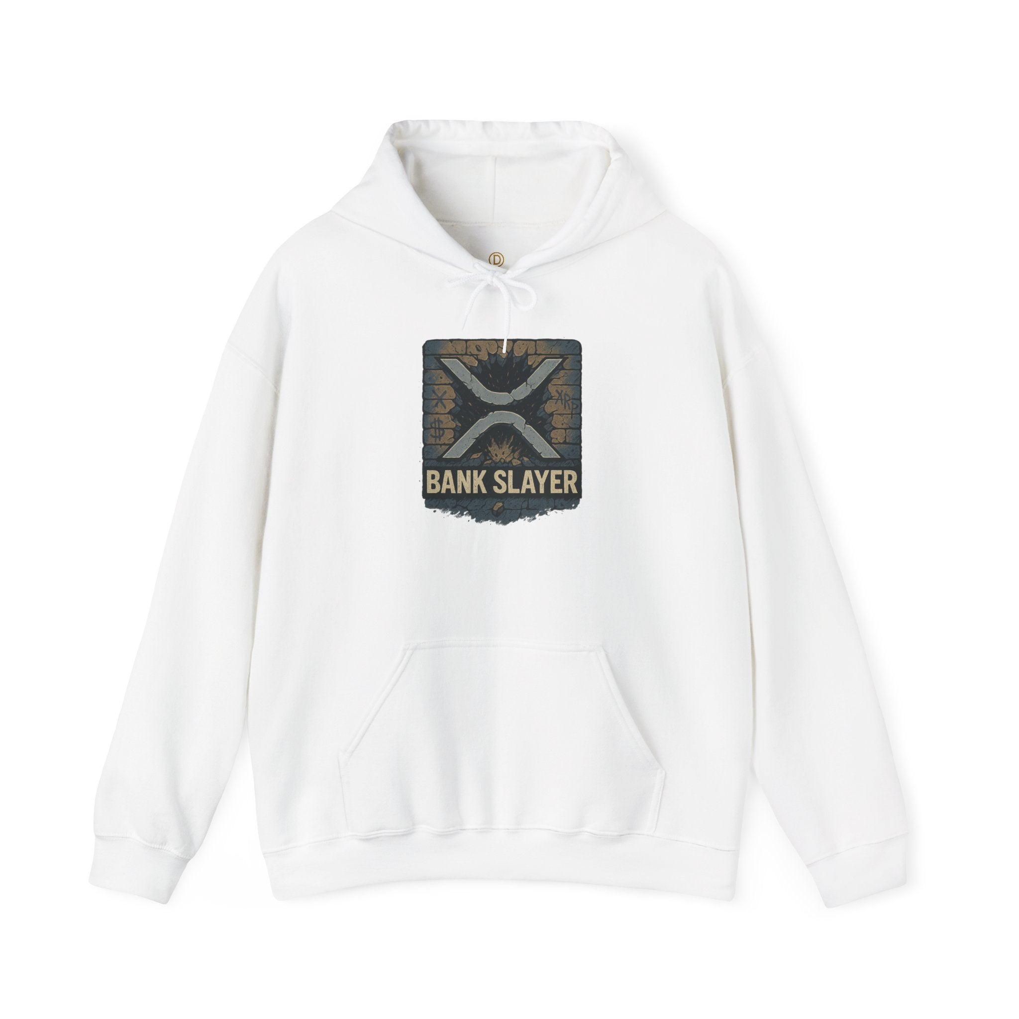 Bank Slayer Hoodie - Vintage Tactical Crest Graphic Sweatshirt