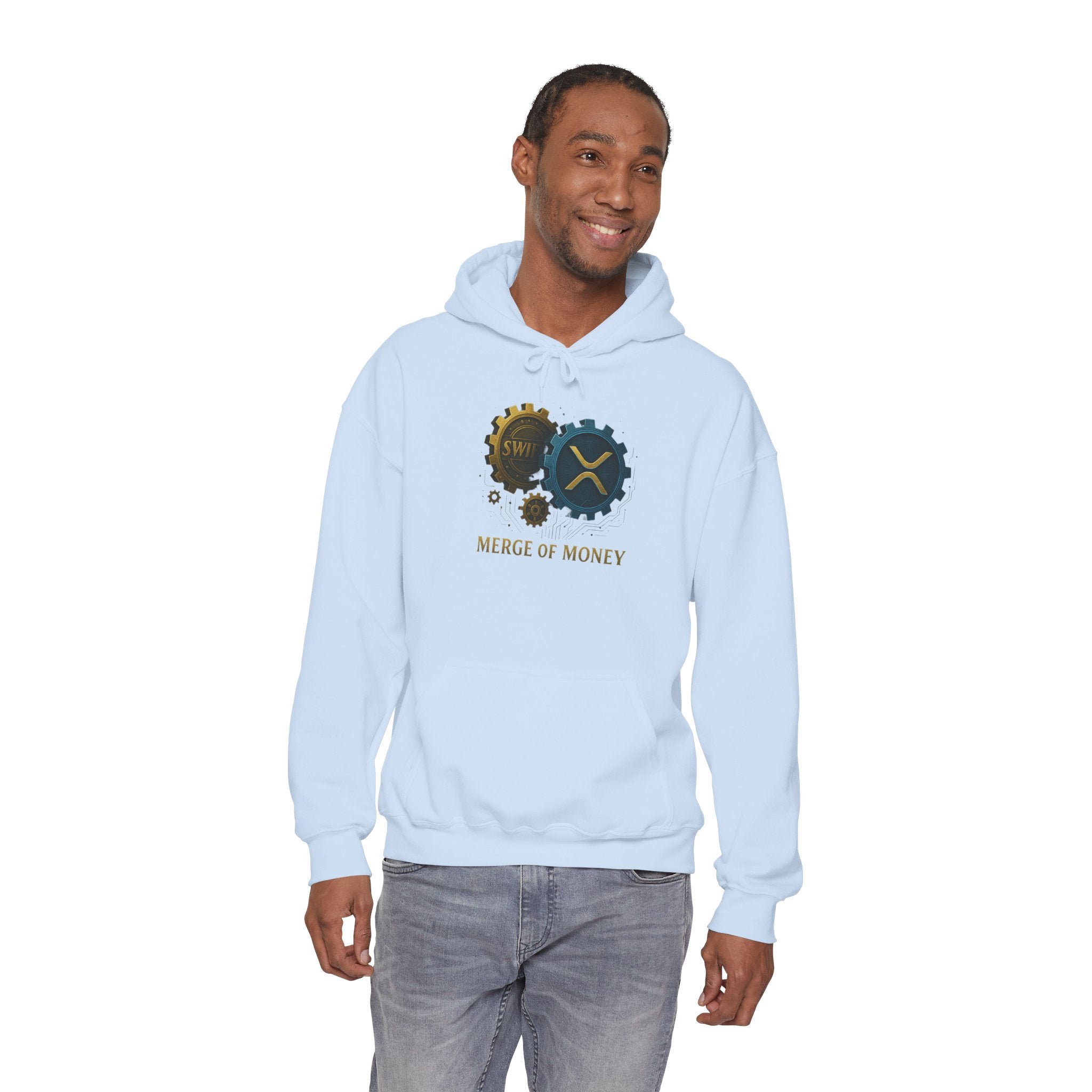 Merge of Money Hoodie — Financial Gears Graphic Pullover