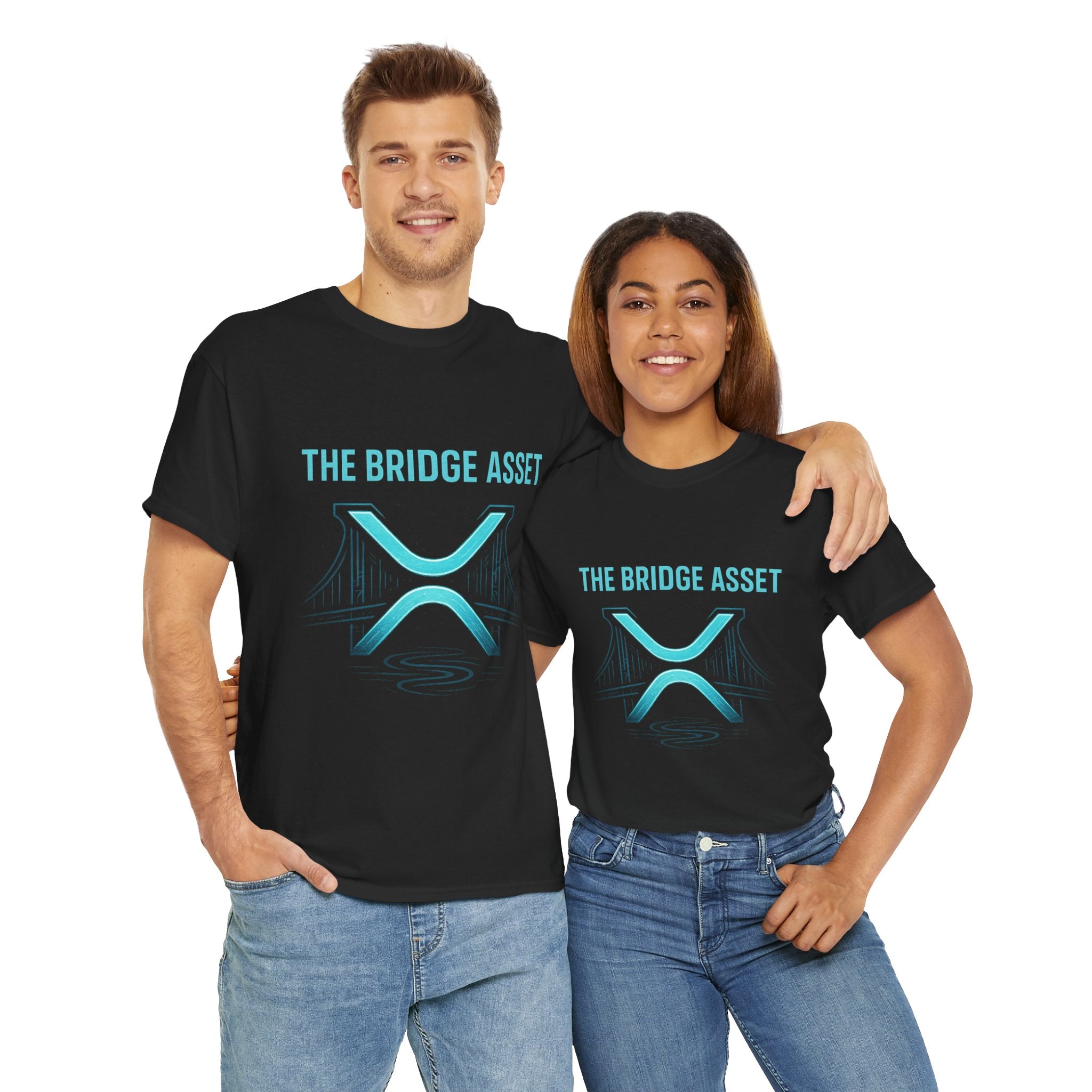 XRP 'The Bridge Asset' Graphic Tee — Crypto Ripple Logo Shirt
