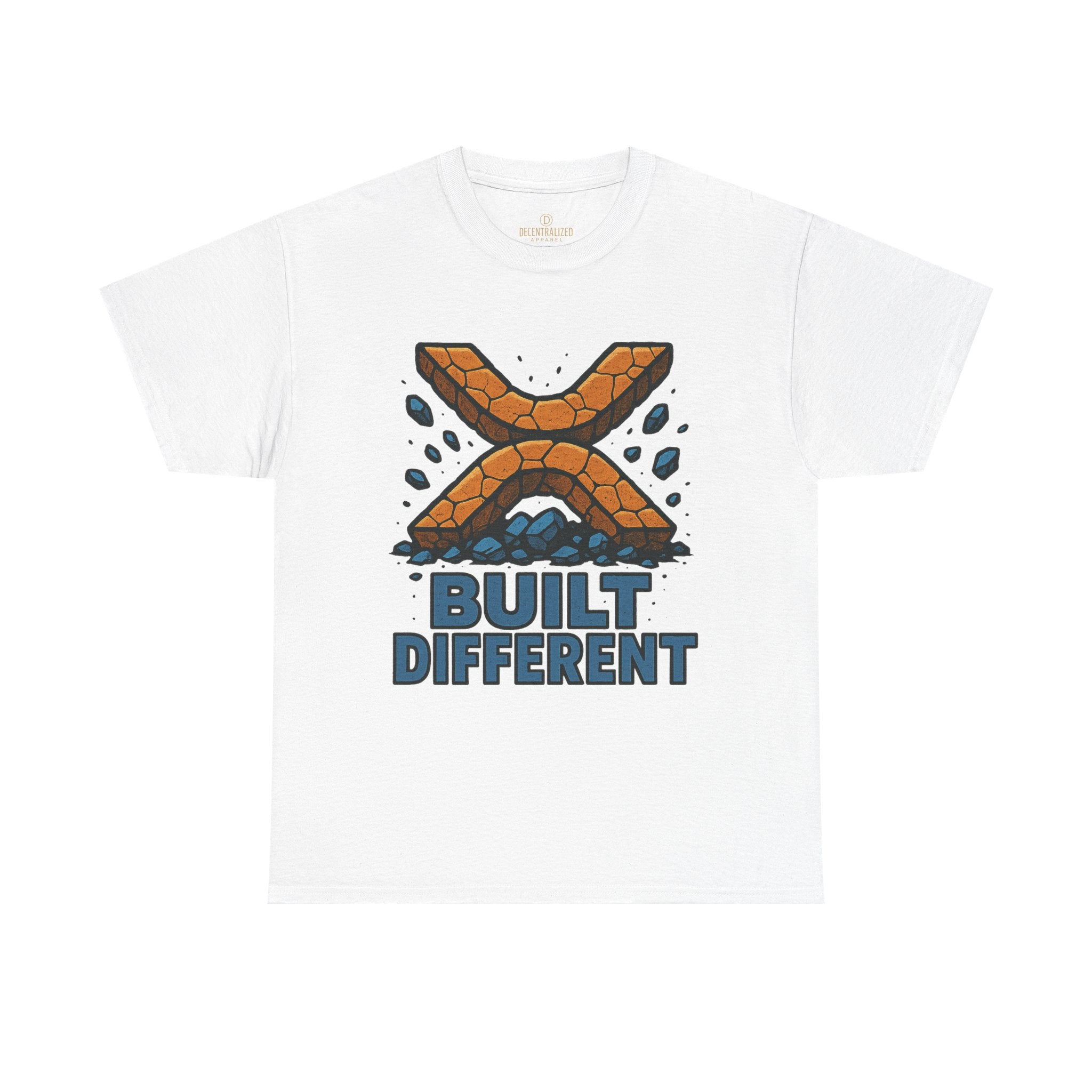 Built Different T-Shirt — Rugged Crypto X Design Tee