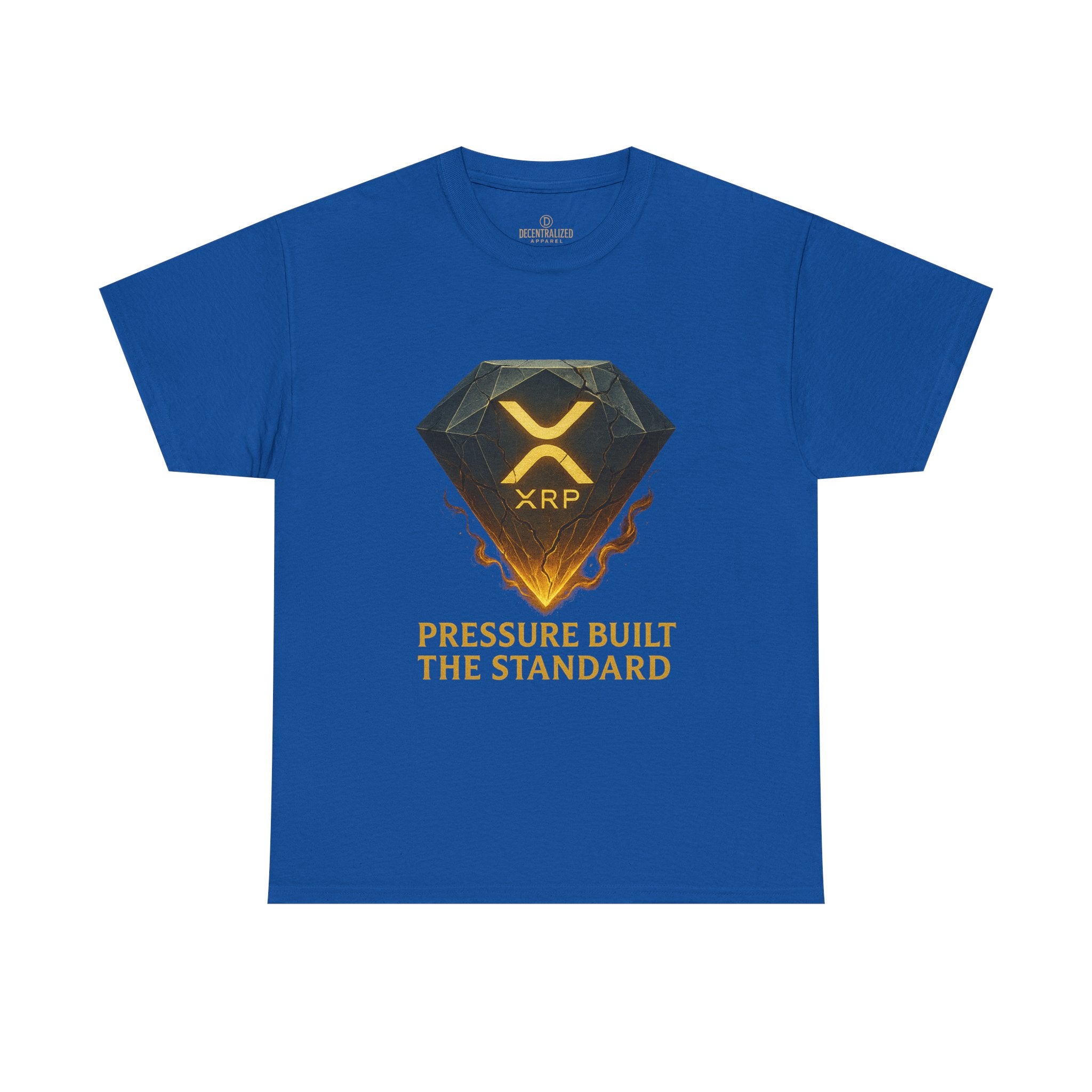XRP Diamond Tee — "Pressure Built The Standard" Crypto Graphic T‑Shirt
