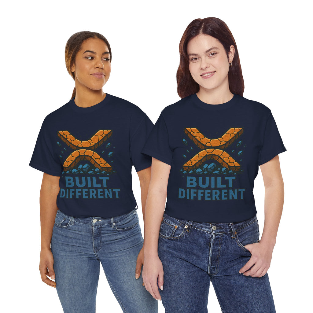 Built Different T-Shirt — Rugged Crypto X Design Tee