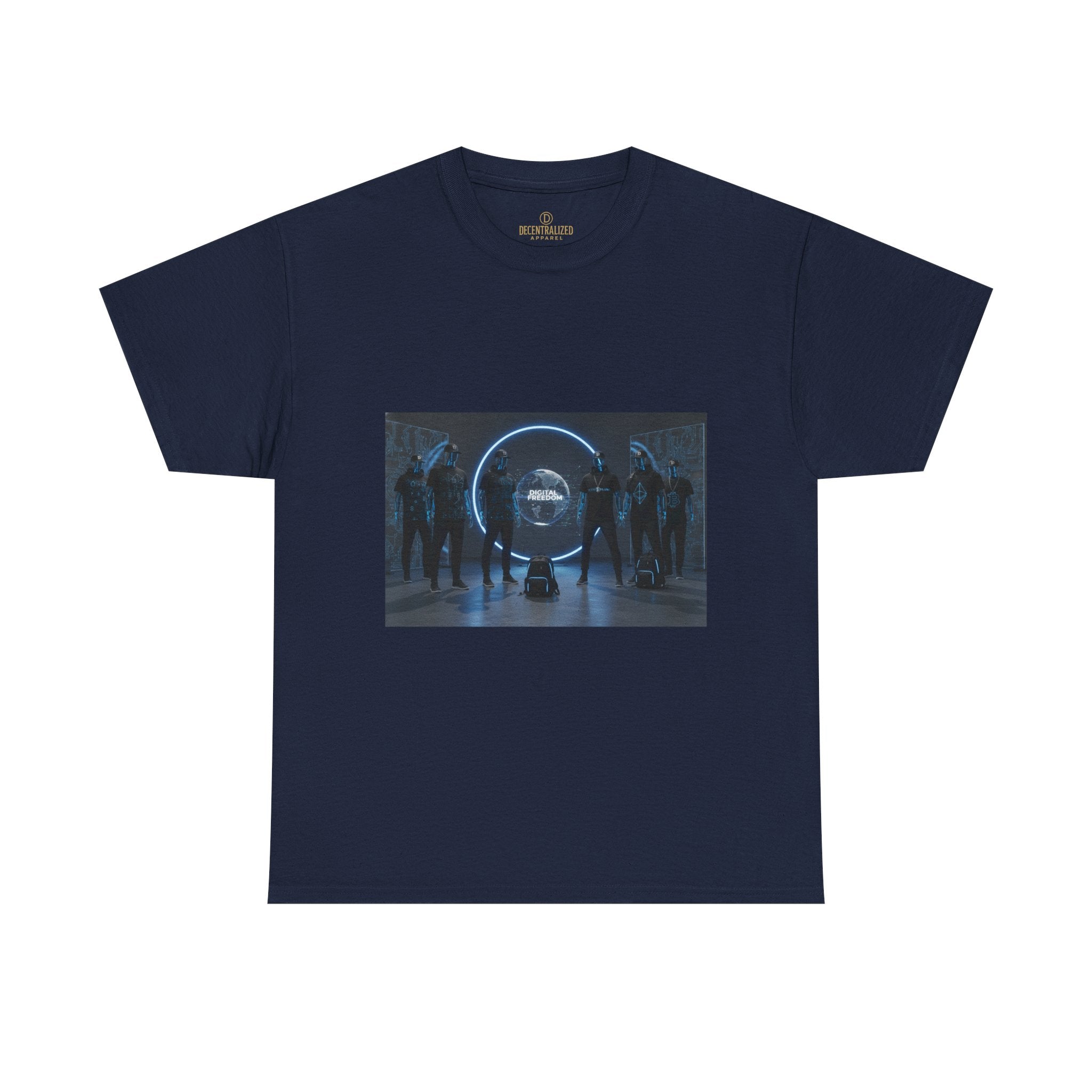 Sci‑Fi Portal Graphic Tee — Futuristic Neon Crew T-Shirt