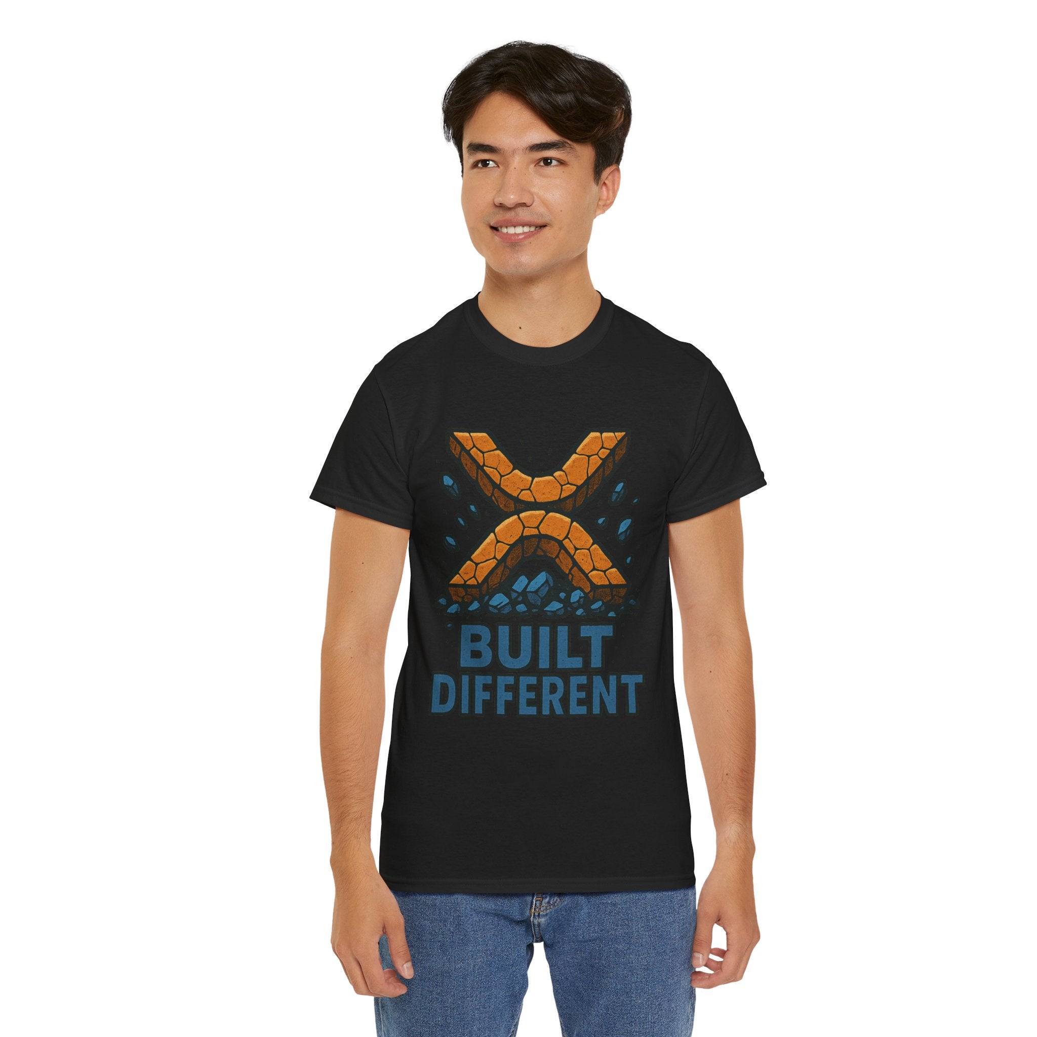 Built Different T-Shirt — Rugged Crypto X Design Tee