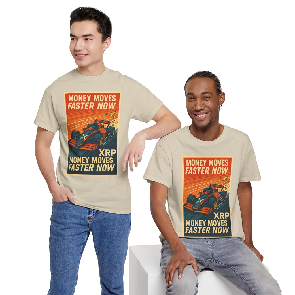 XRP 'Money Moves Faster Now' Racing Tee — Crypto Enthusiast T-Shirt