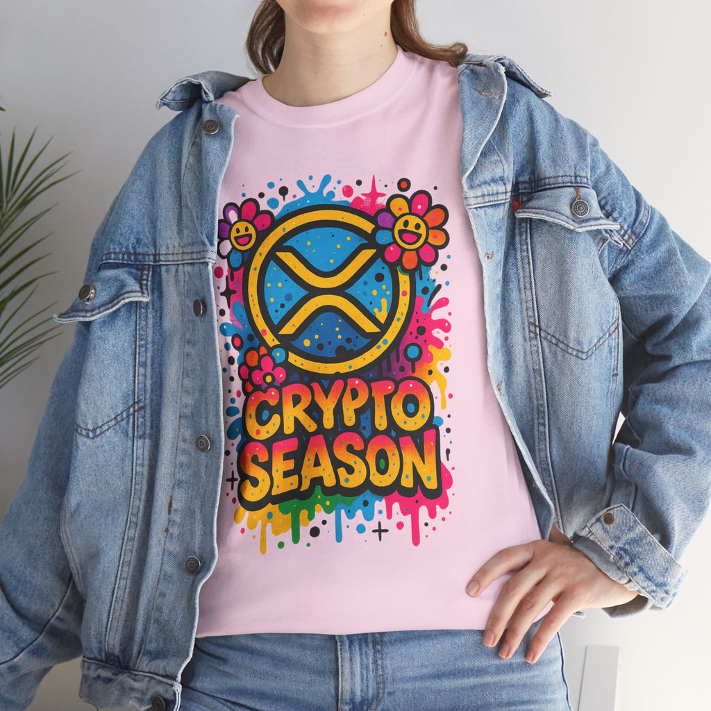 Crypto Season T-Shirt — Colorful Ripple XRP Logo Tee