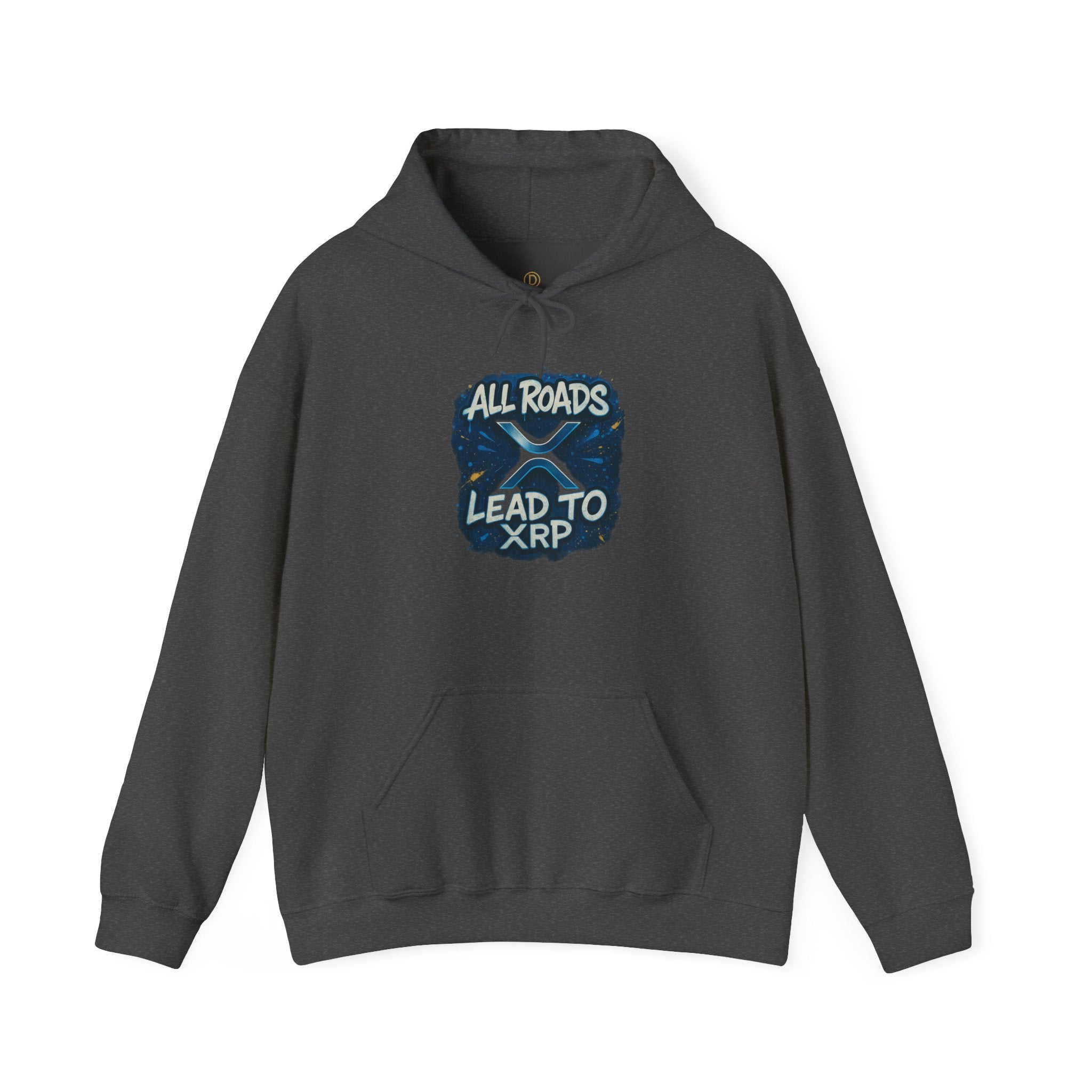 All Roads Lead to XRP Hoodie – Crypto Ripple Logo Sweatshirt