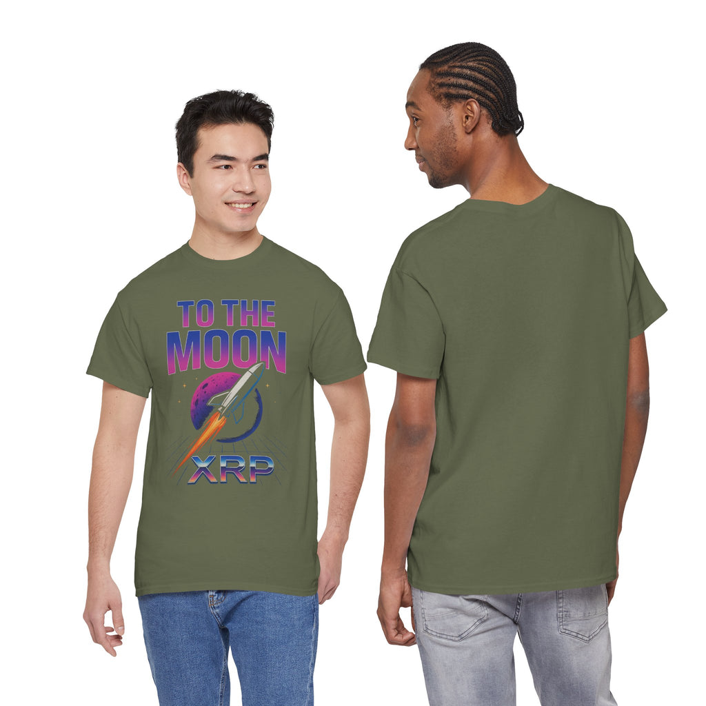 XRP 'To The Moon' T-Shirt — Crypto Investor Rocket Tee